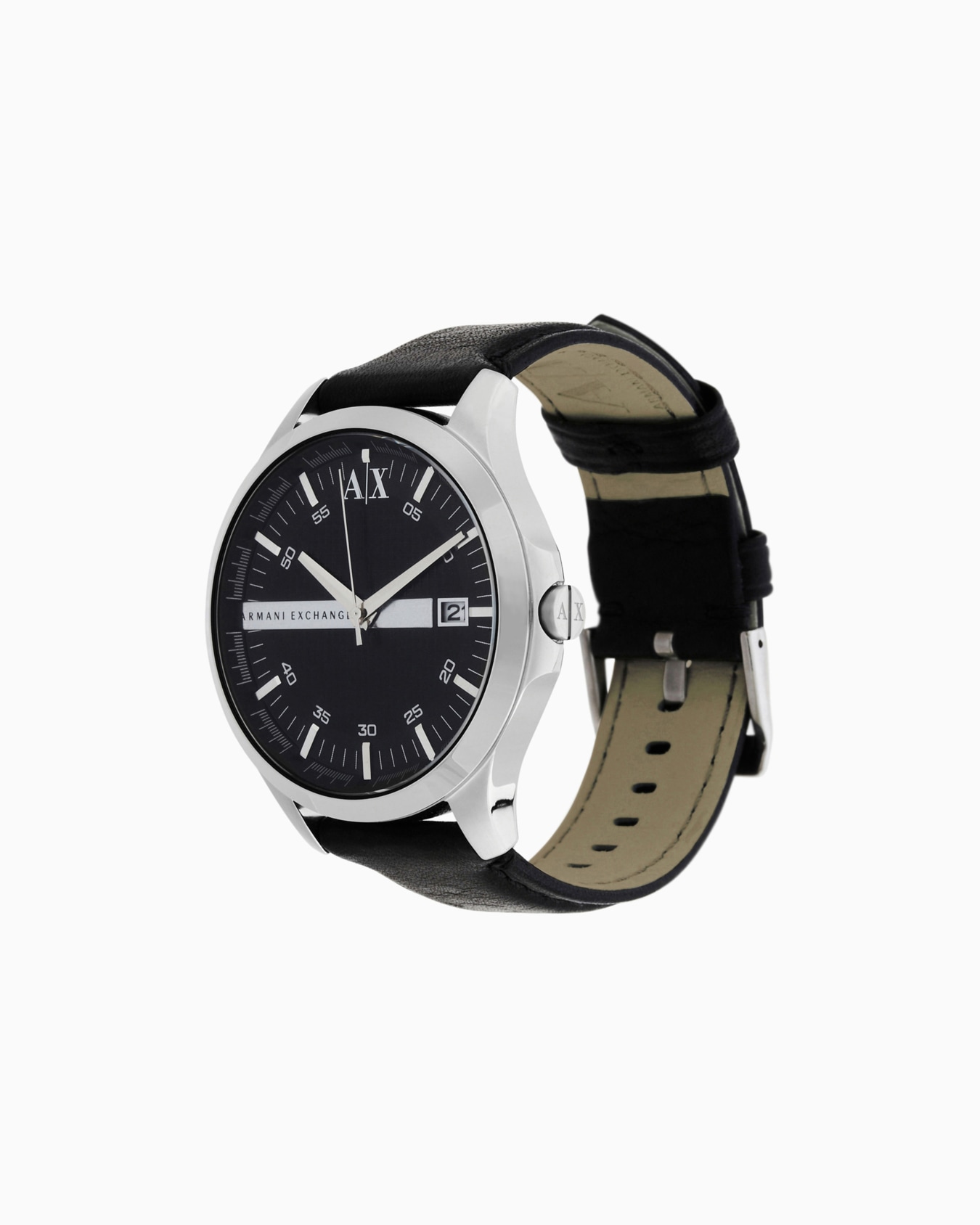 Montre à trois aiguilles avec bracelet en cuir Diapositive 2