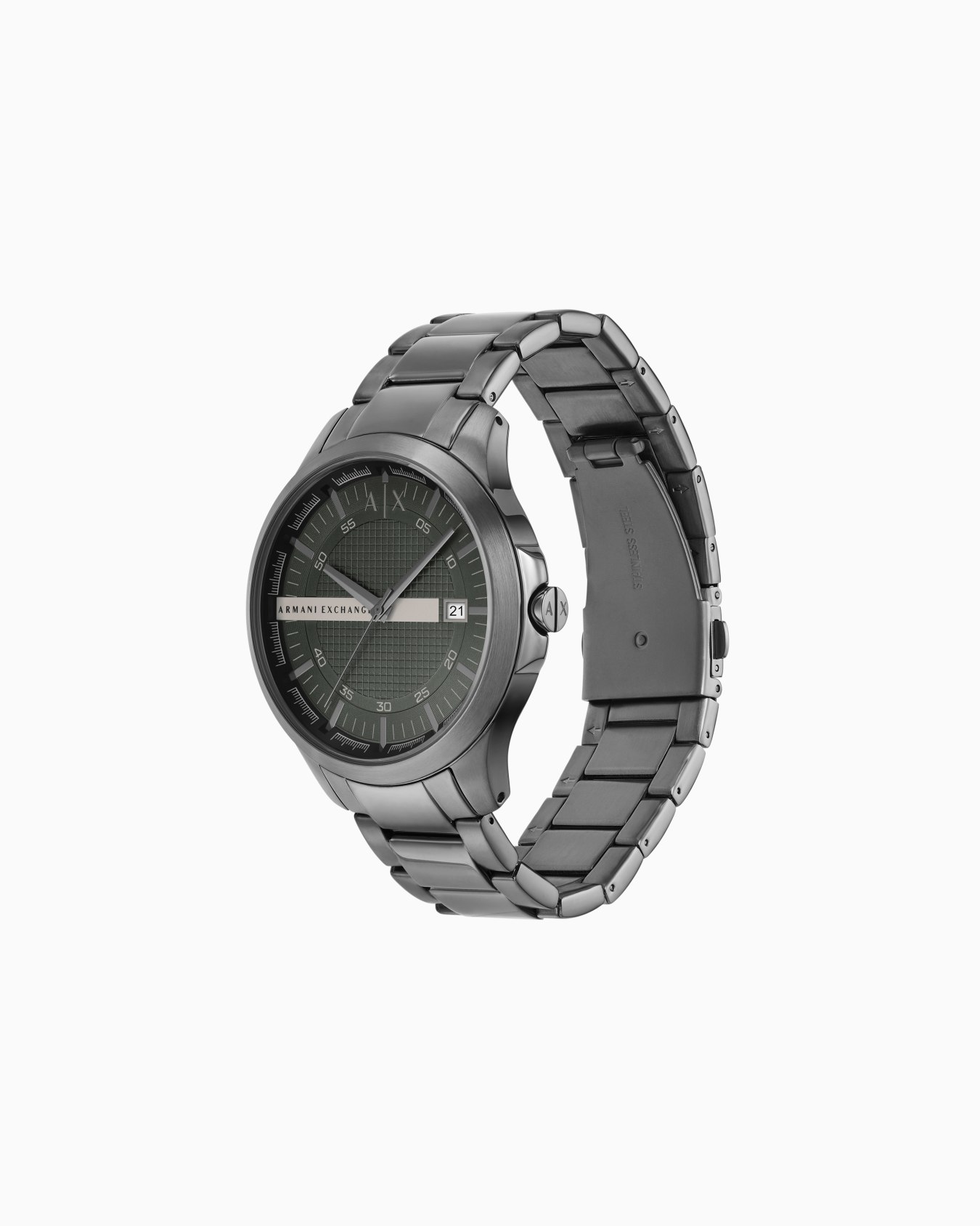  Three-Hand Date Stainless Steel Watch Slide 1
