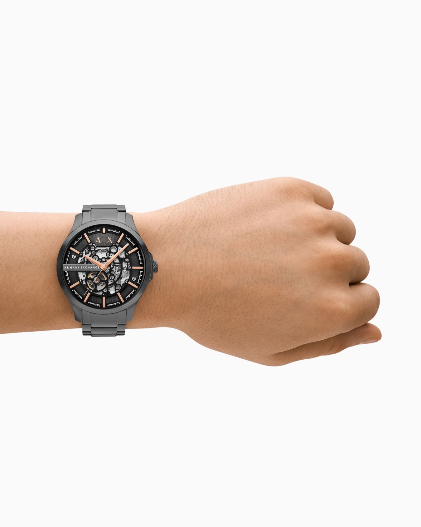 Chronograph Black Stainless Steel Watch Diapositiva 1
