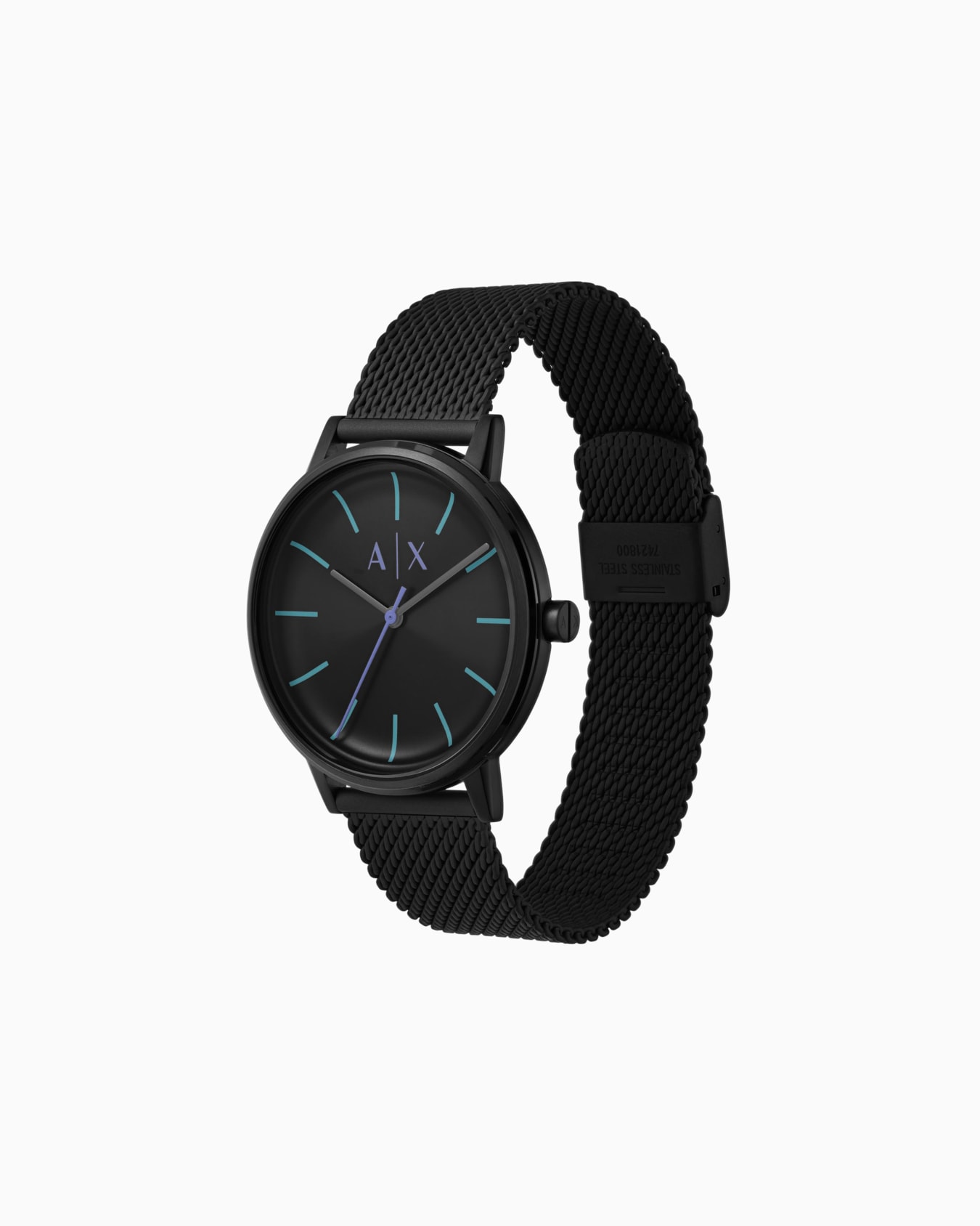 Watch with steel strap Slide 1