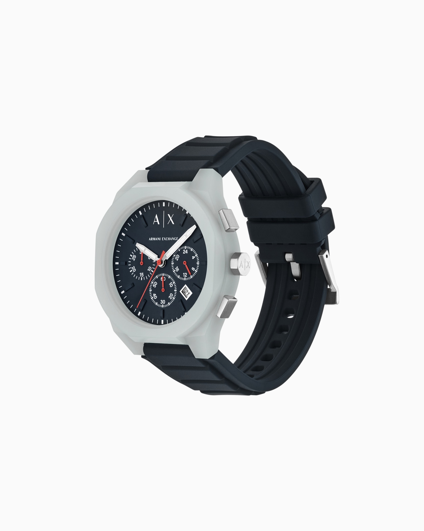 Reloj cronógrafo Sync con correa de silicona gris Diapositiva 2