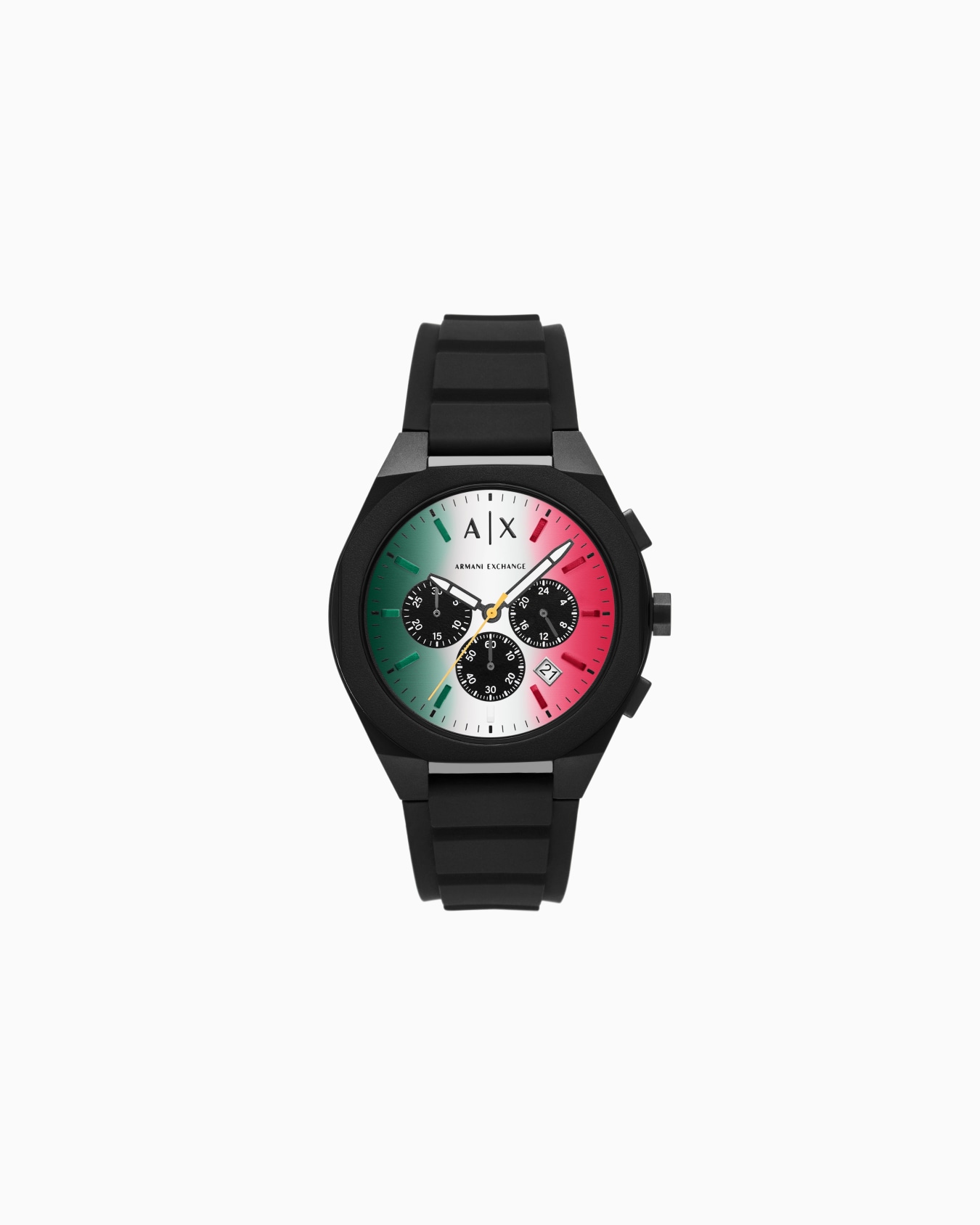 Sync Chronograph Black Silicone Watch Slide 0