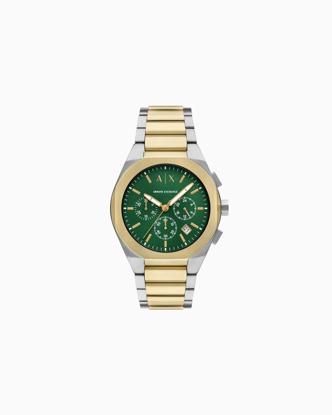 Armani Exchange Chronograph Two-Tone Stainless Steel Watch Slide 0