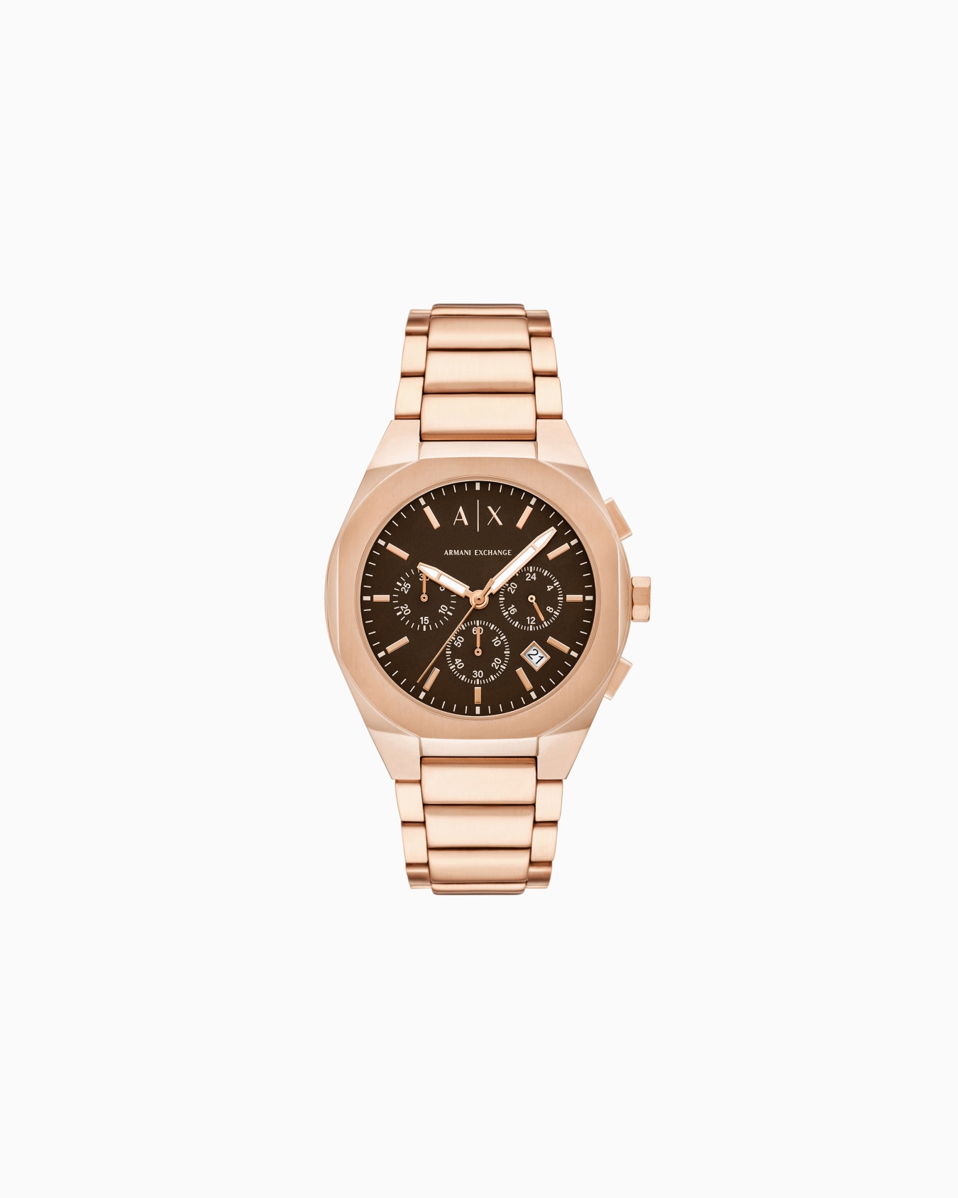 Chronograph Rose Gold-Tone Stainless Steel Watch Slide 0