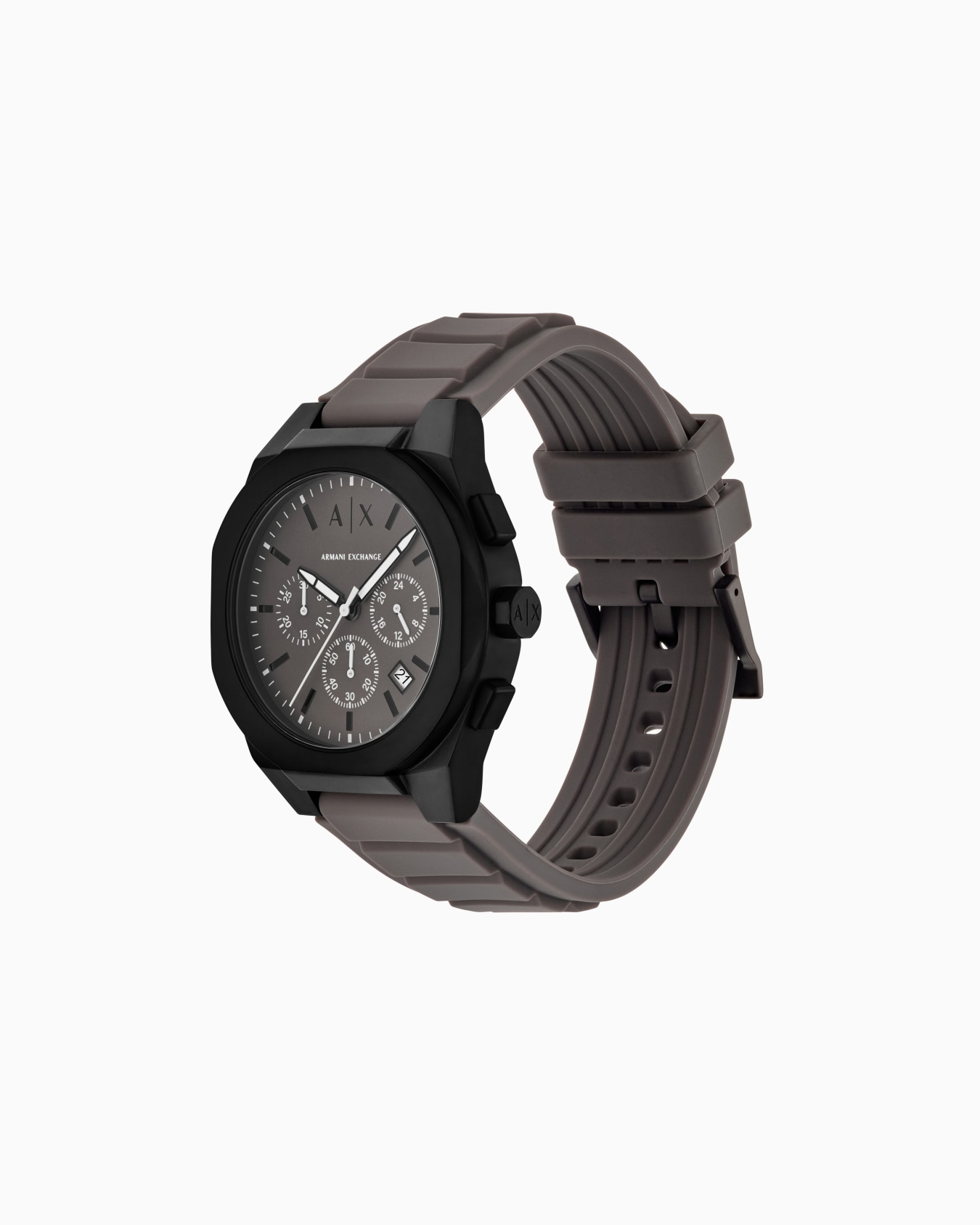 Montre chronographe Sync en silicone gris Diapositive 1