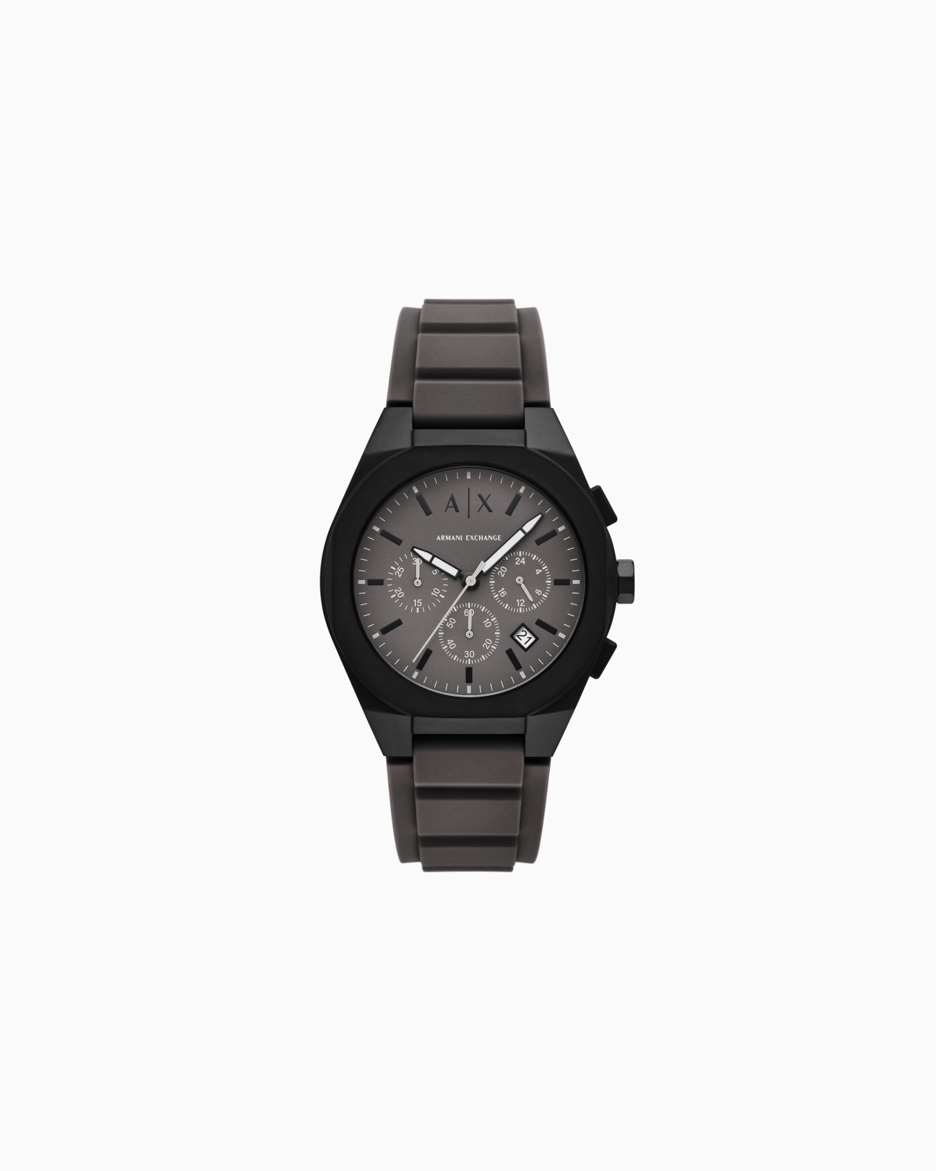 Montre chronographe Sync en silicone gris Diapositive 0