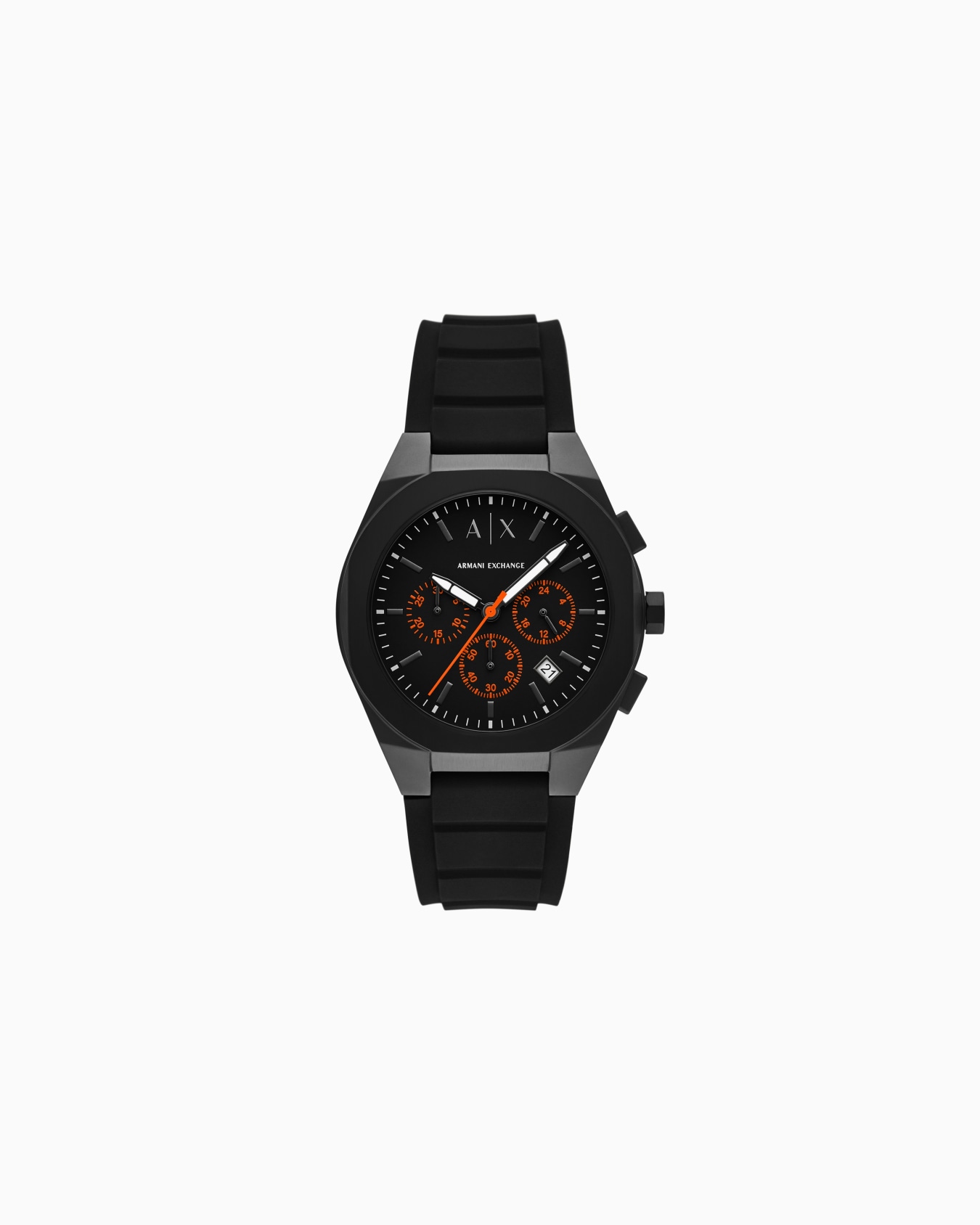 Reloj con cronógrafo Sync de silicona negra Diapositiva 0