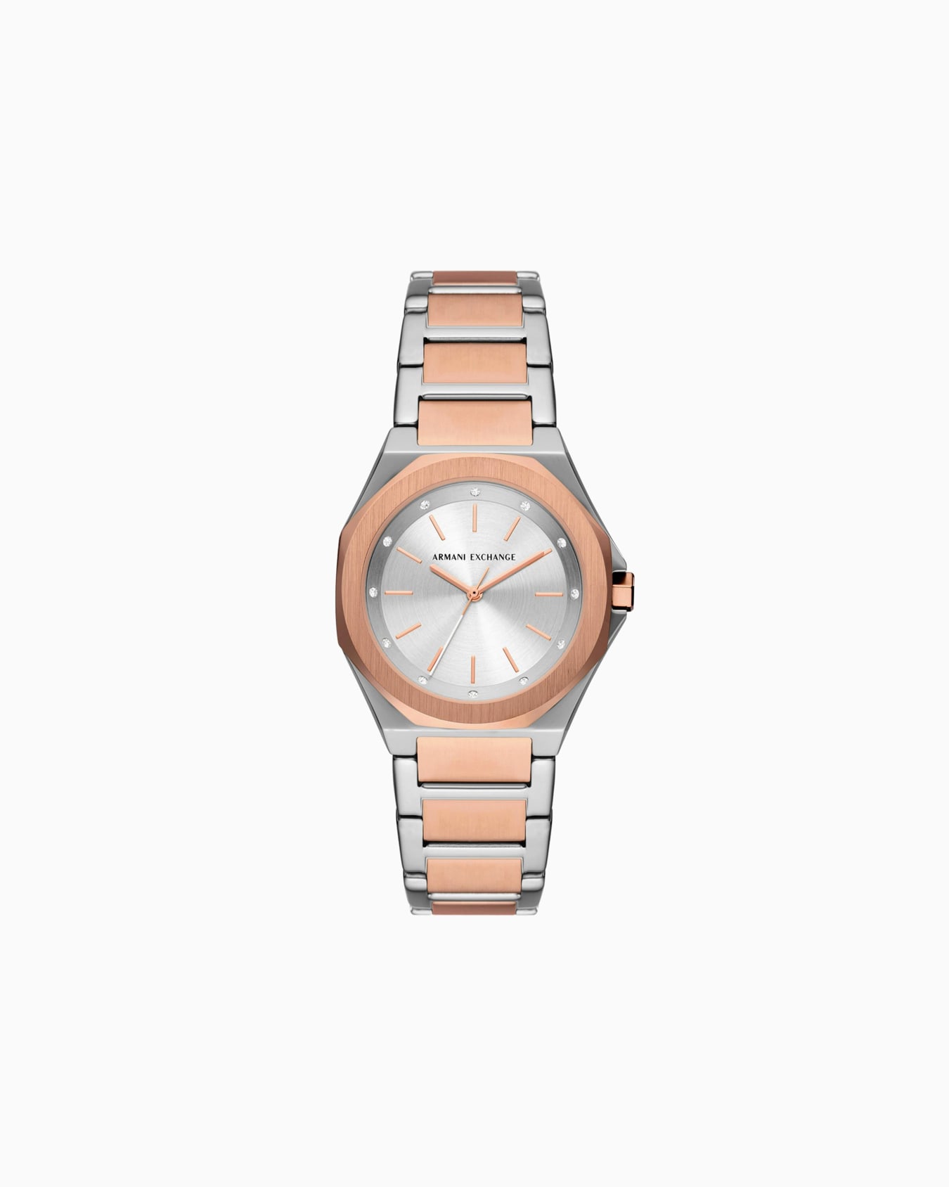 Three-hand watch with steel strap Slide 0