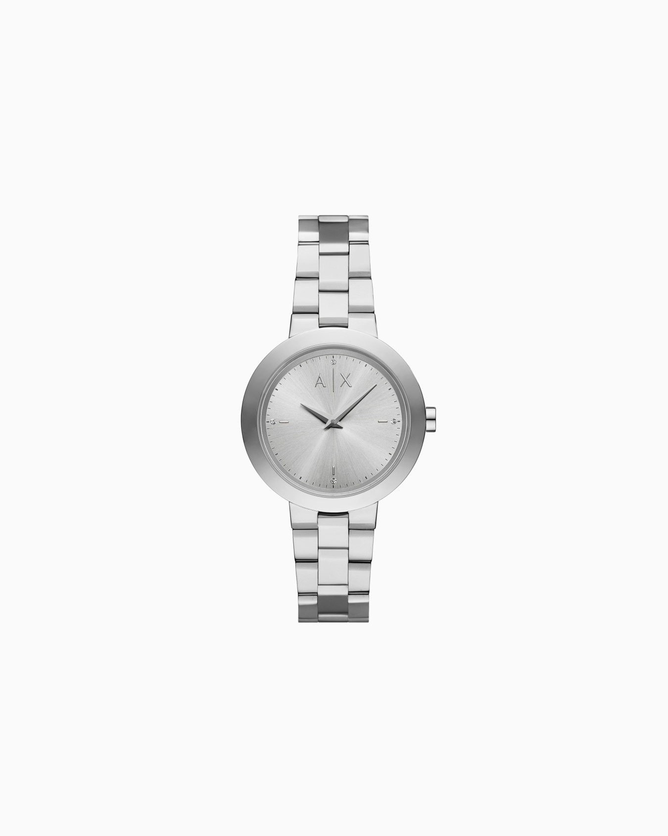  Three-Hand Stainless Steel Watch Slide 0