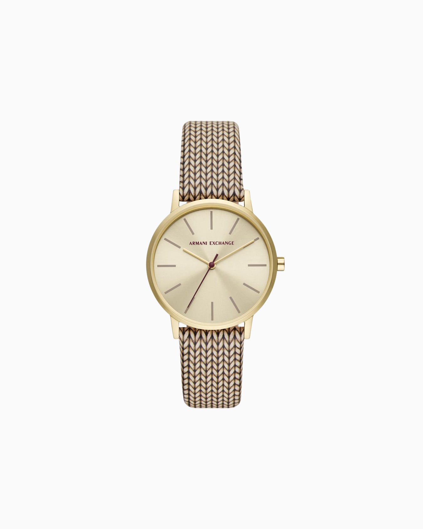 Three-hand watch with leather strap Slide 0