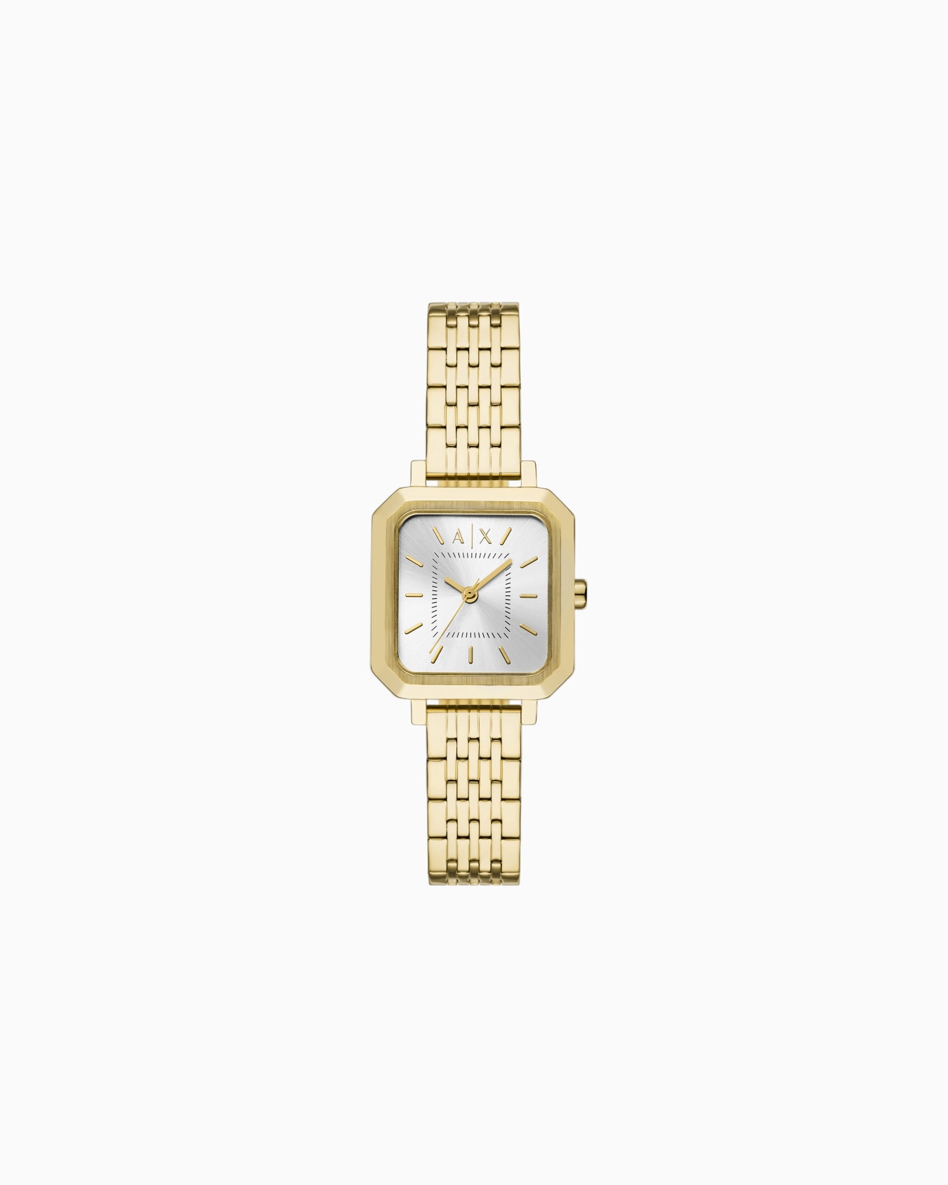  Three-Hand Gold-Tone Stainless Steel Watch Slide 0