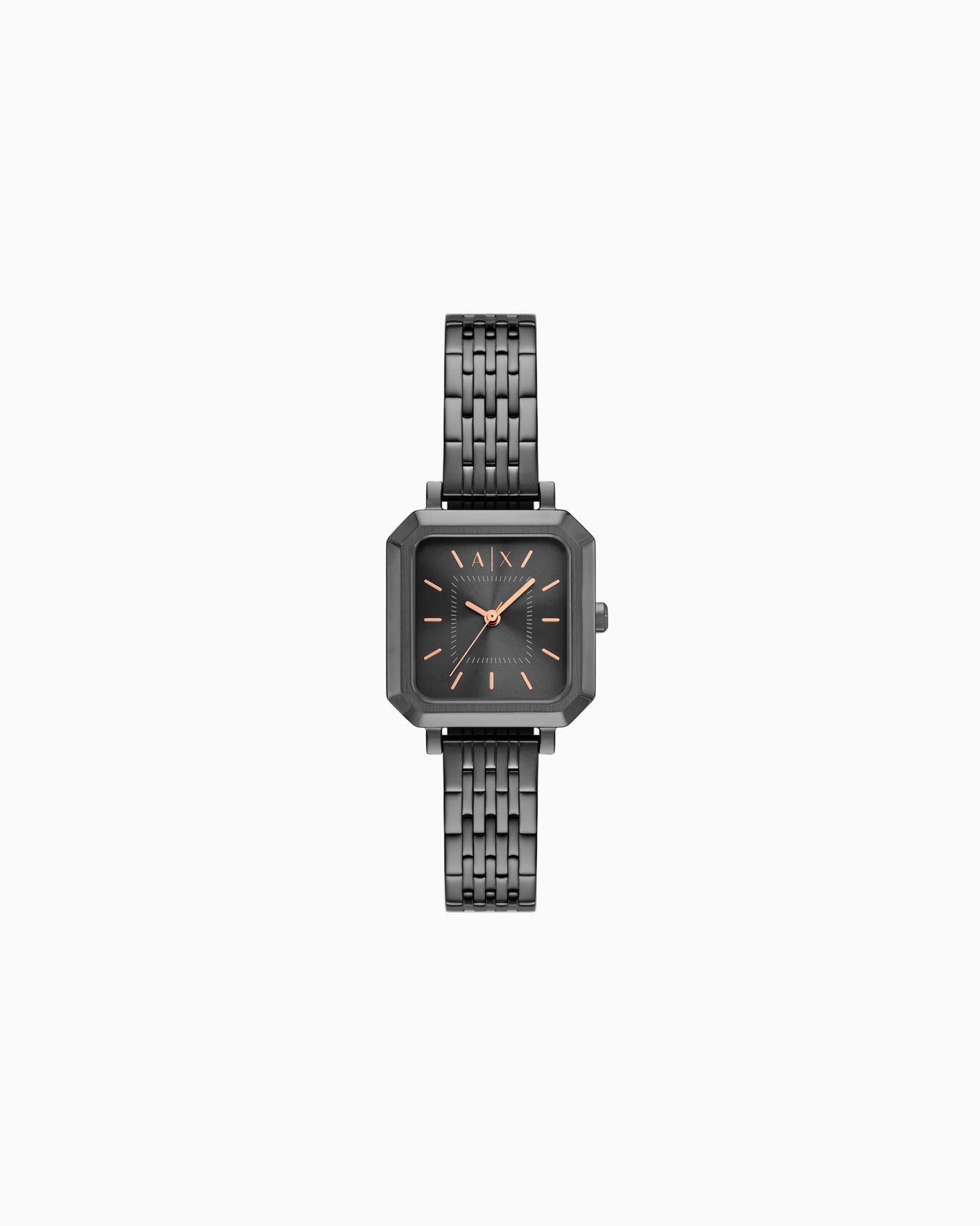 Montre à trois aiguilles en acier inoxydable gris mat Diapositive 0