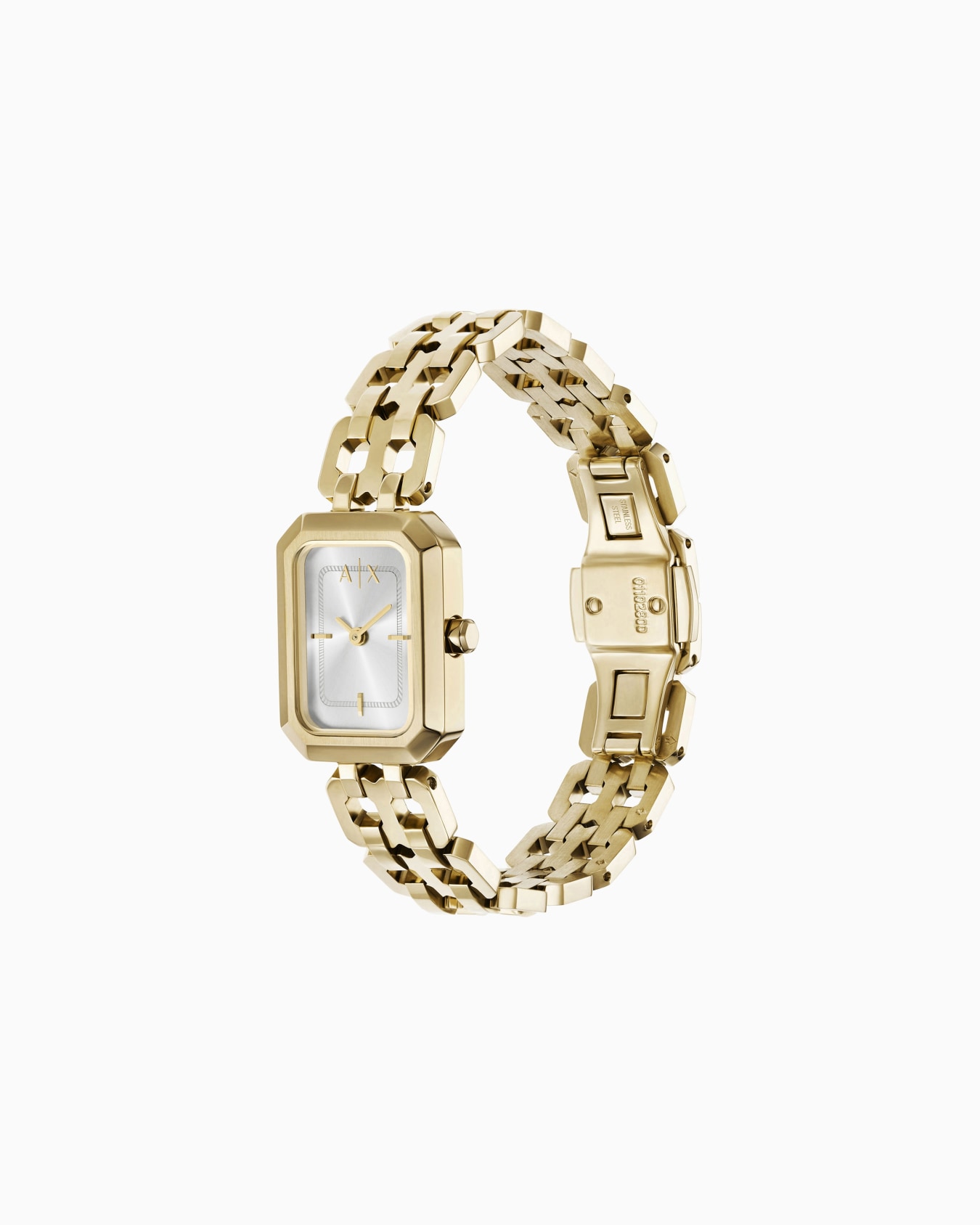  Two-Hand Gold-Tone Stainless Steel Watch Slide 2