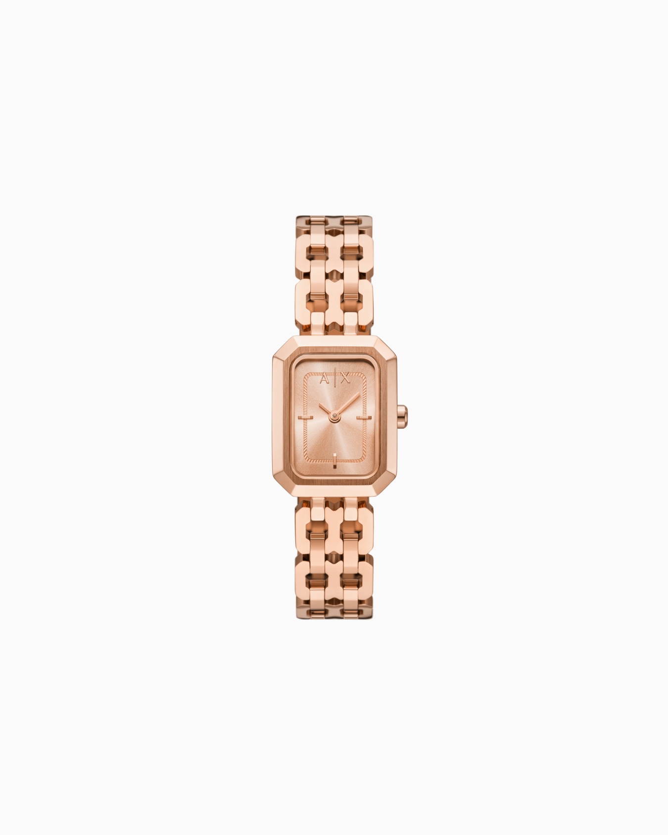  Two-Hand Rose Gold-Tone Stainless Steel Watch Slide 0