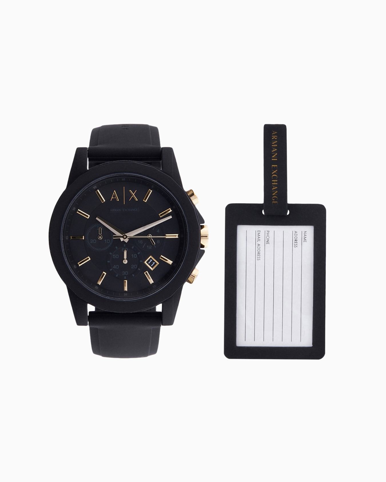 Watch and luggage tag set Slide 0