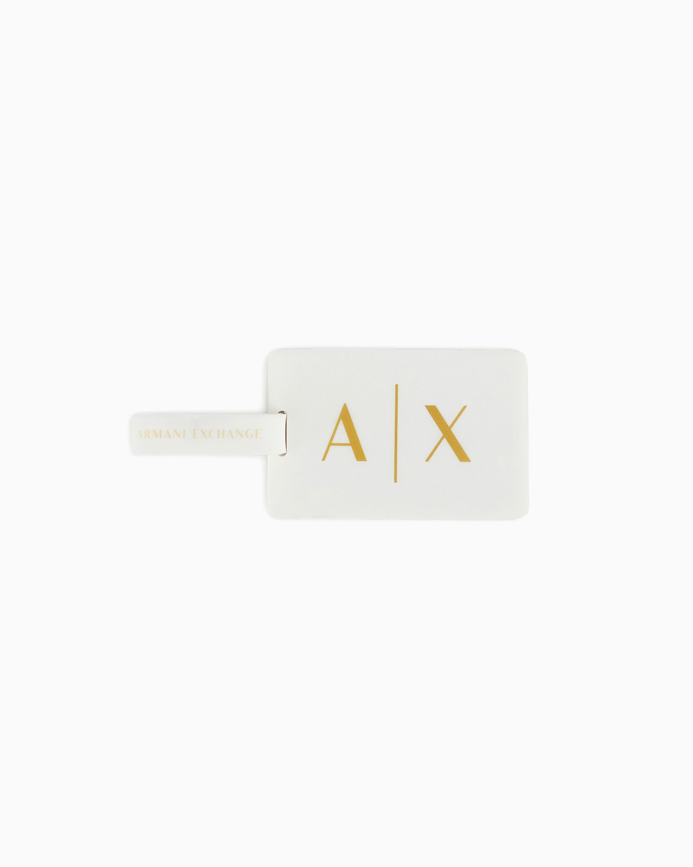 Armani Exchange Three-Hand White Silicone Watch and Luggage Tag Gift Set Diapositive 2