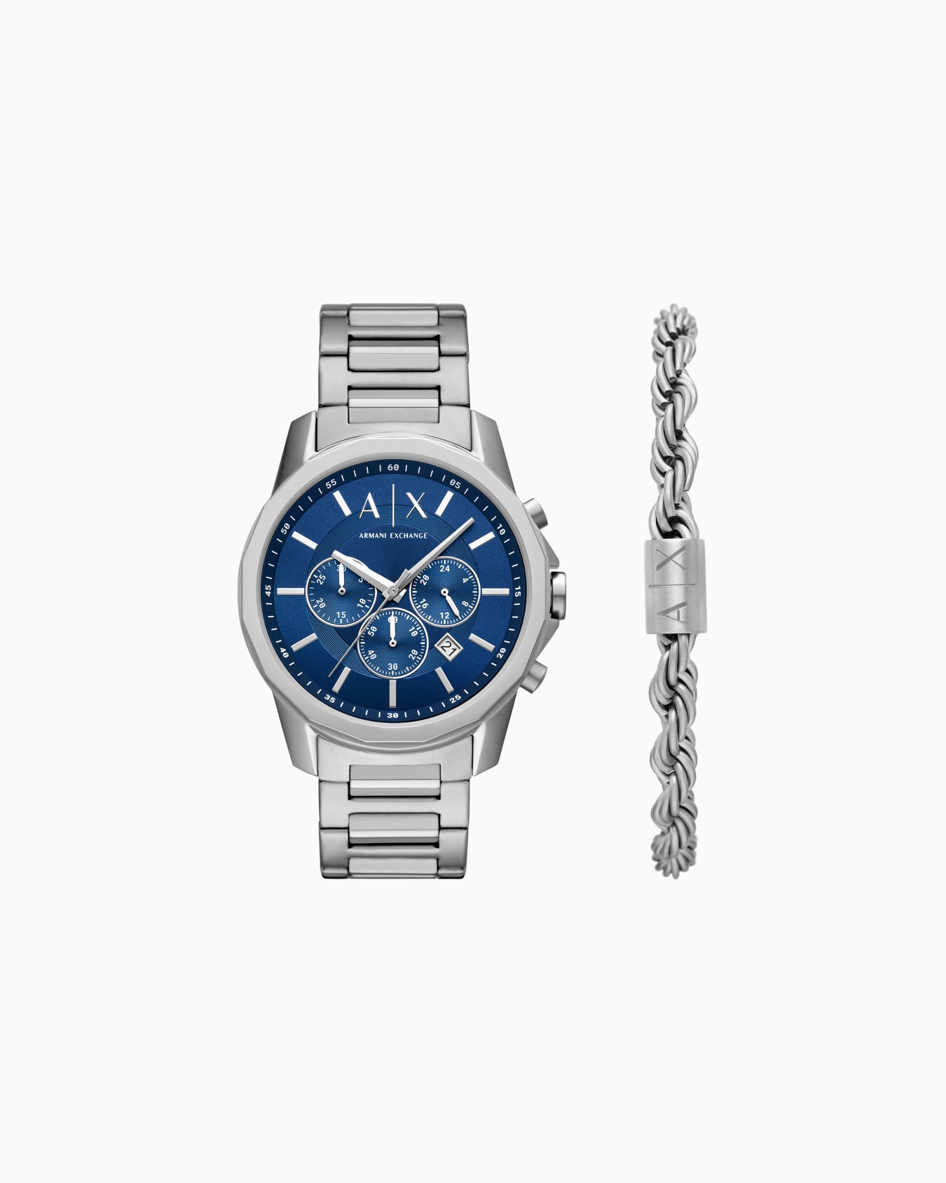  Chronograph Stainless Steel Gift Set Slide 0