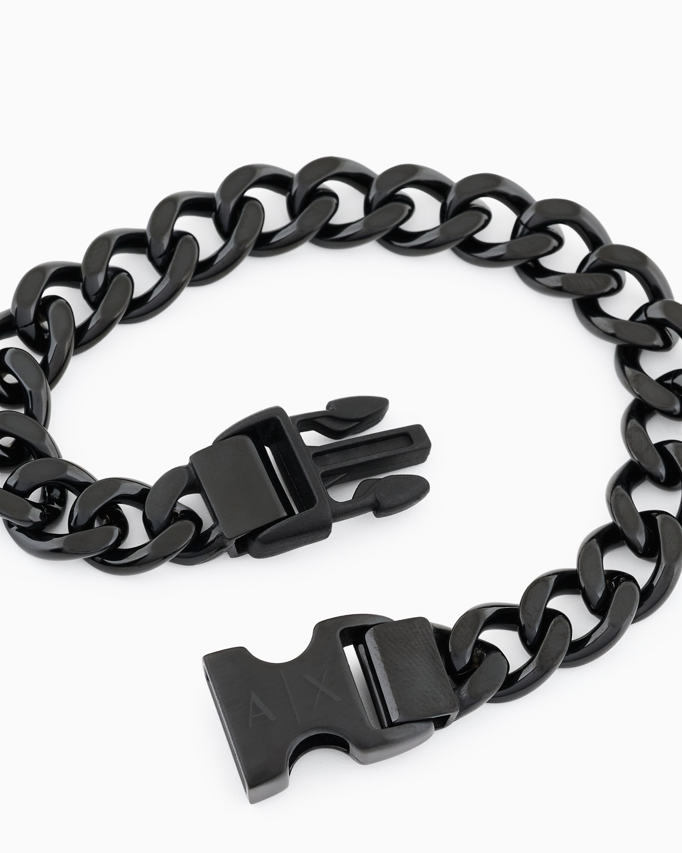  Black Stainless Steel Chain Bracelet Slide 2