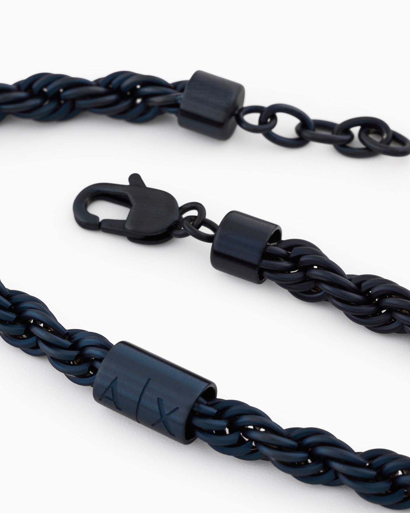  チェーンブレスレット ブルー ステンレススチール スライドする 2