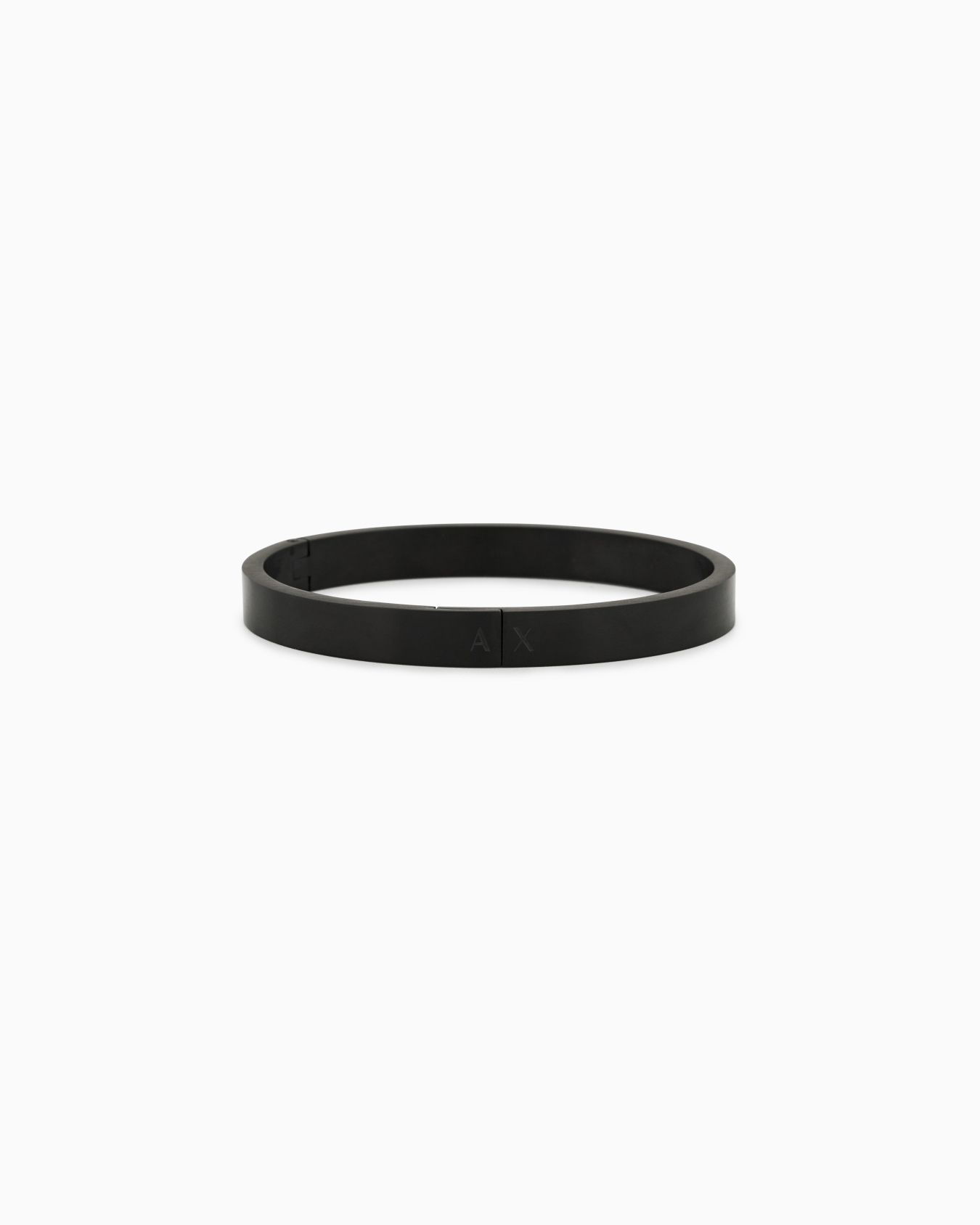  Black Stainless Steel Bangle Bracelet Slide 0