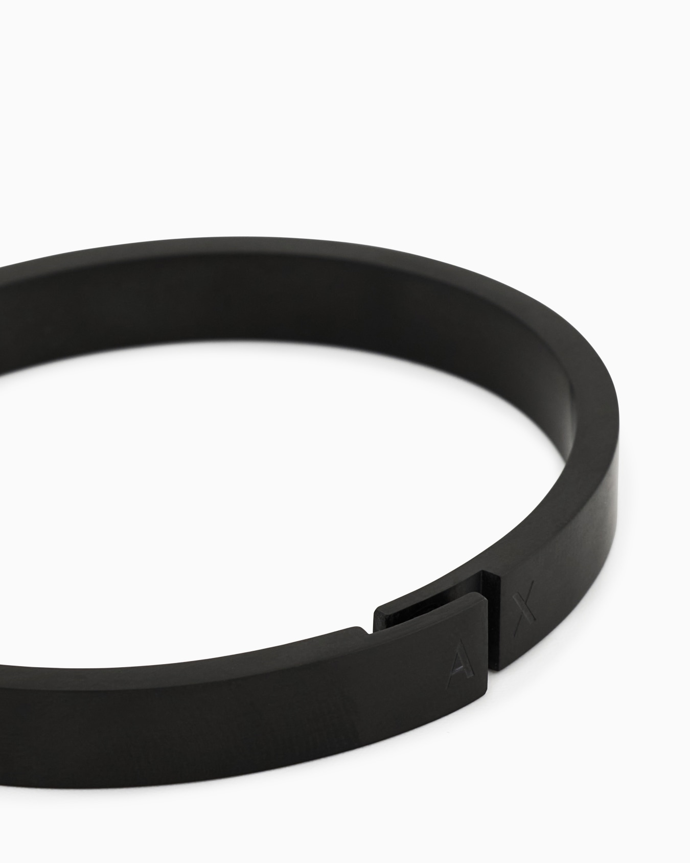  Black Stainless Steel Bangle Bracelet Slide 2