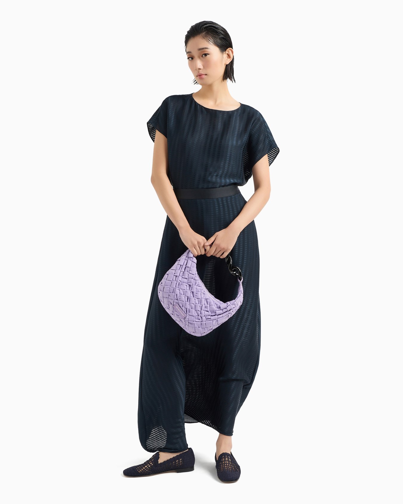 Long skirt with all-over rectangle design Slide 3