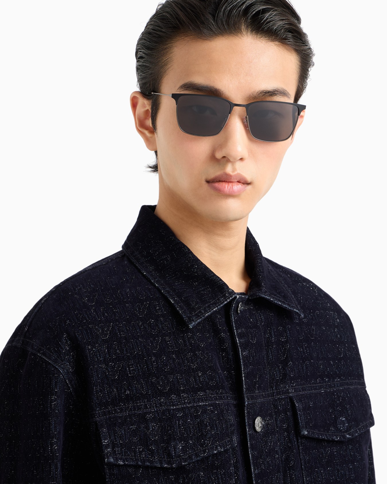 Rechteckige Sonnenbrille in Asian Fit-Passform für Herren  Folie 1