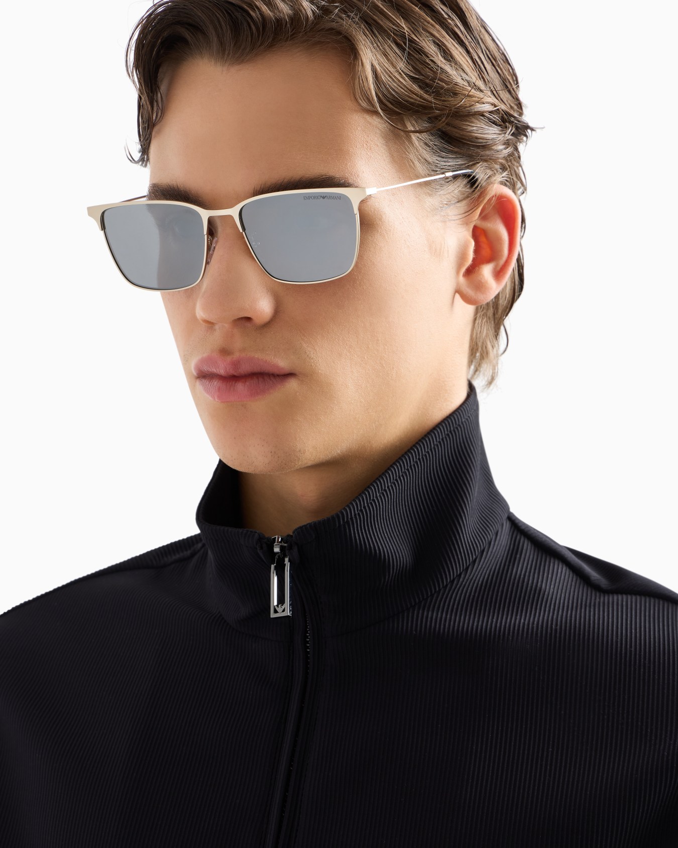 Men’s Asian fit rectangular sunglasses  Slide 1