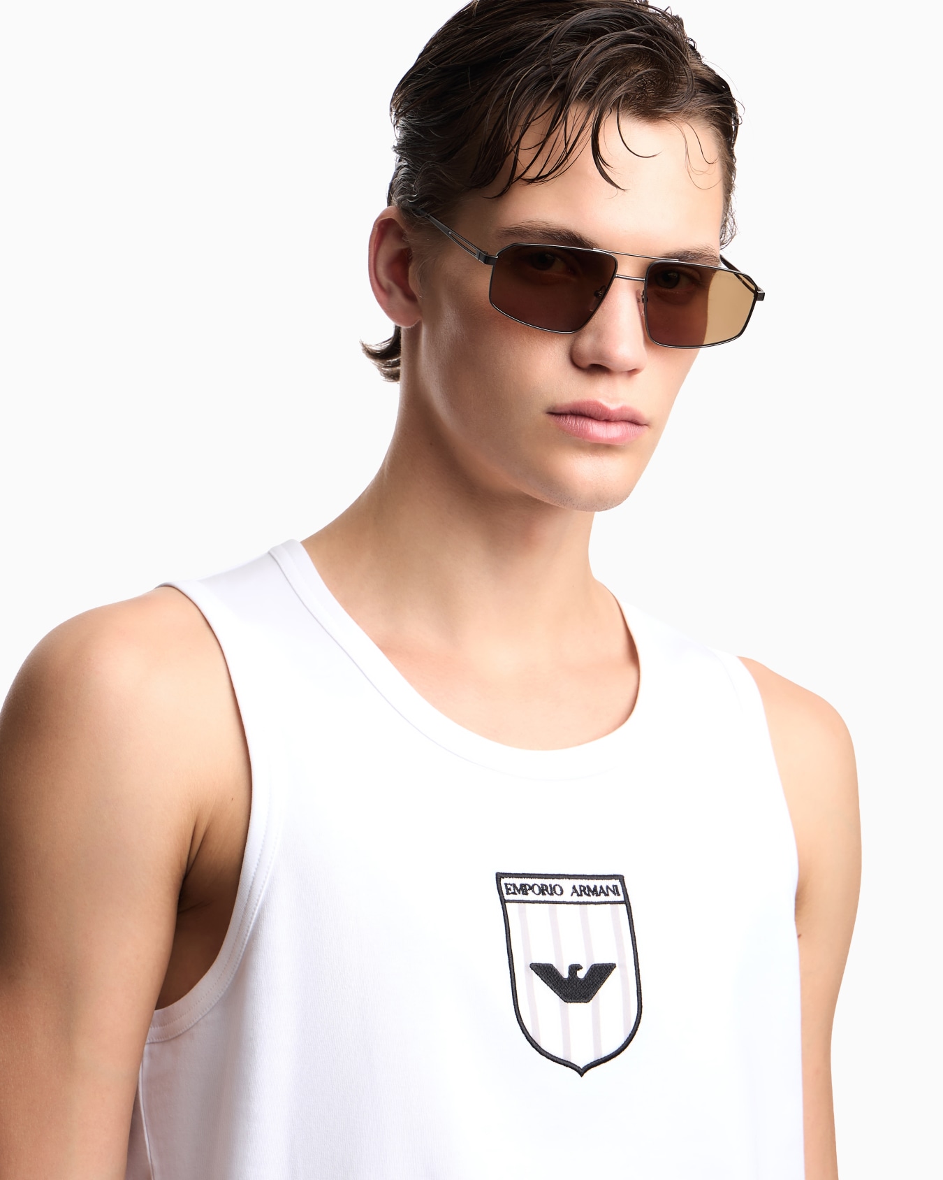 Lunettes de soleil pour homme forme aviateur Diapositive 1