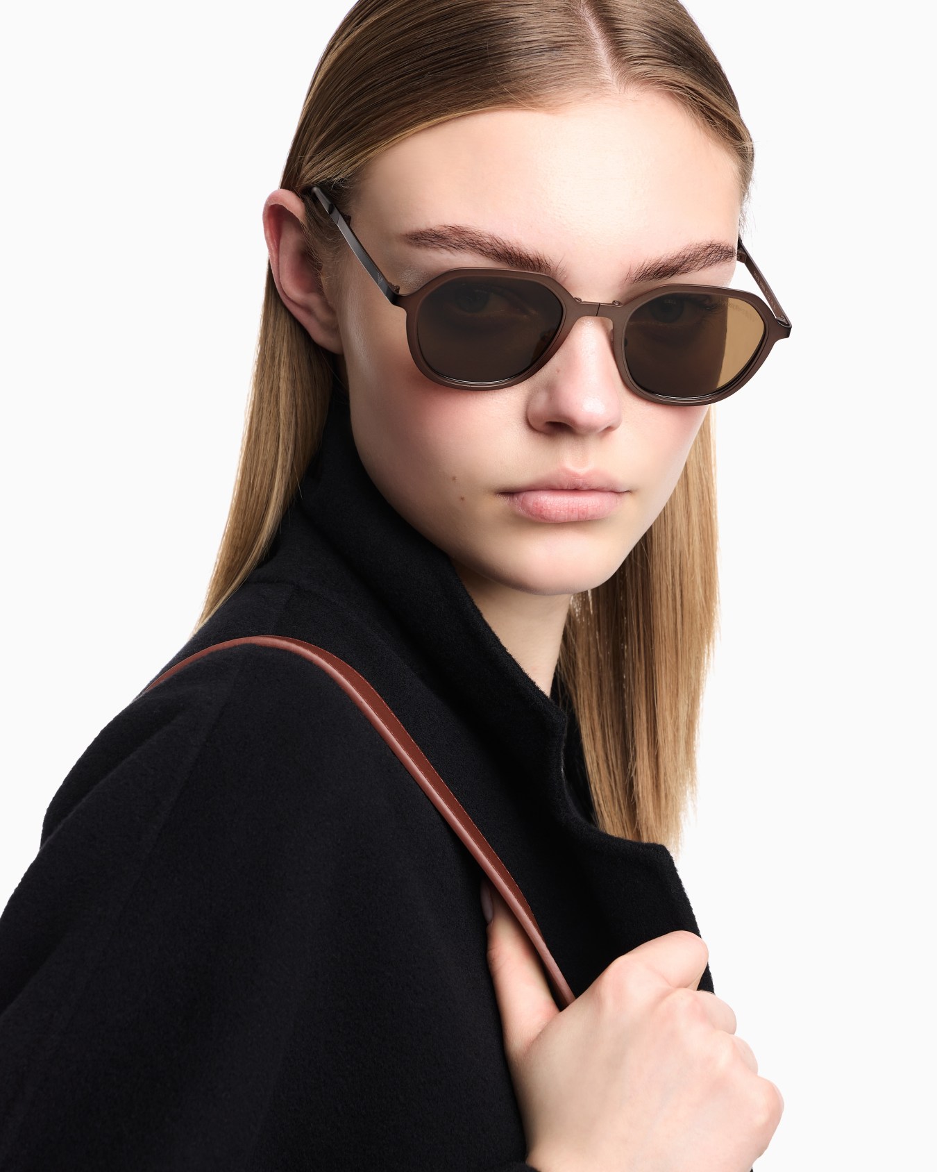 Occhiali da sole unisex pieghevoli forma irregolare Slide 6