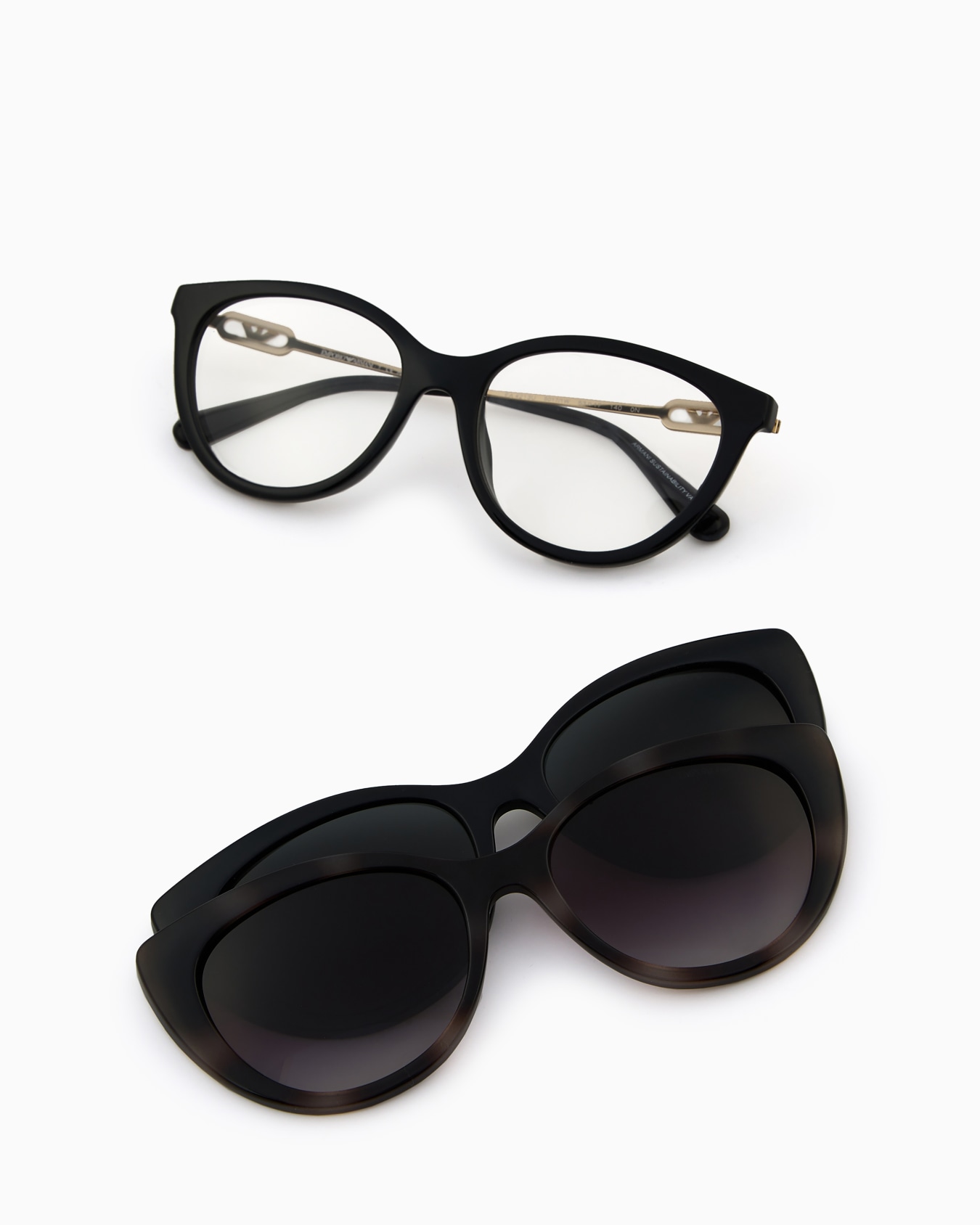 Women’s cat-eye sunglasses with interchangeable lenses Slide 1