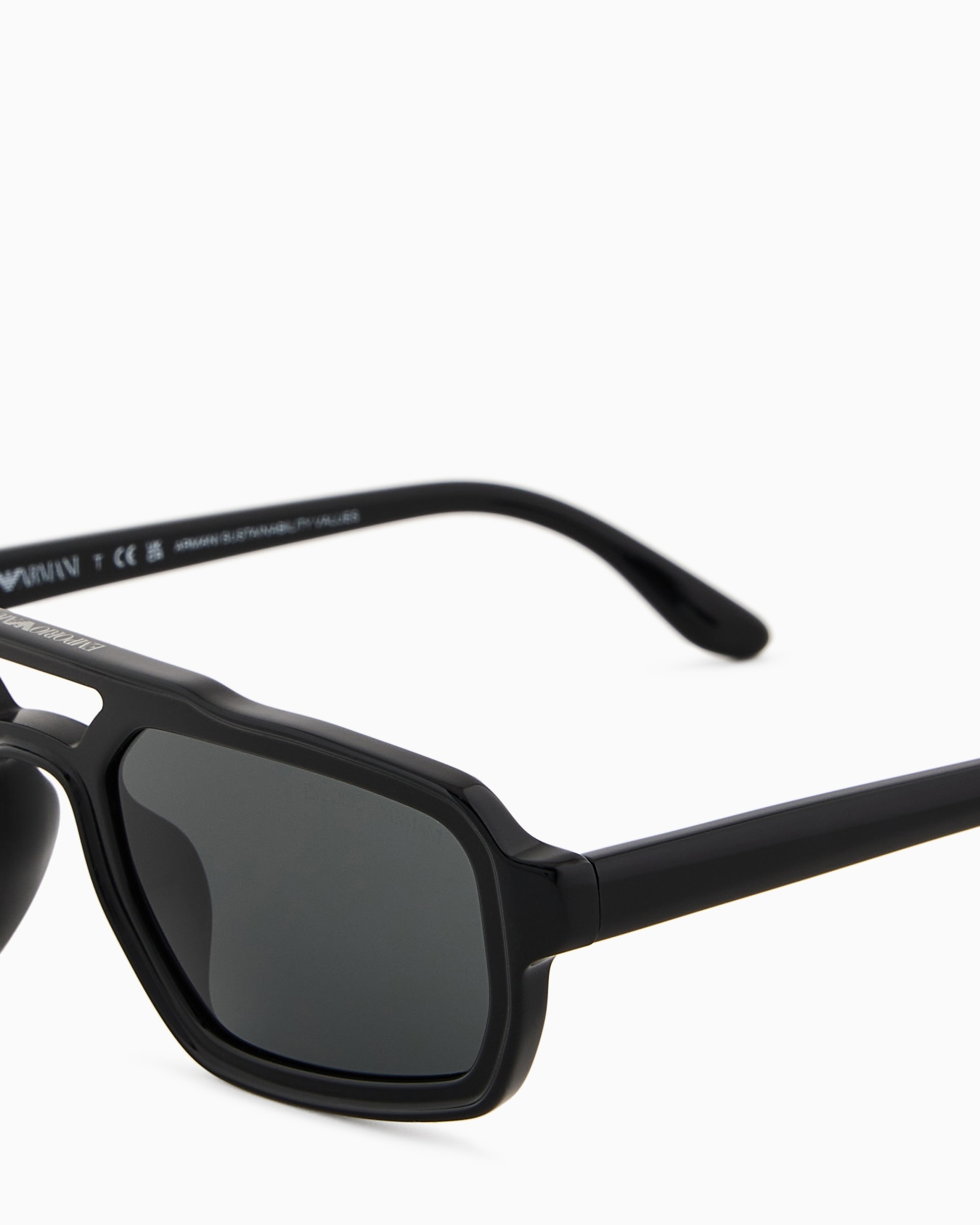 Black Blue ASV Sonnenbrille mit unregelmäßig geformter Fassung für Herren Folie 4