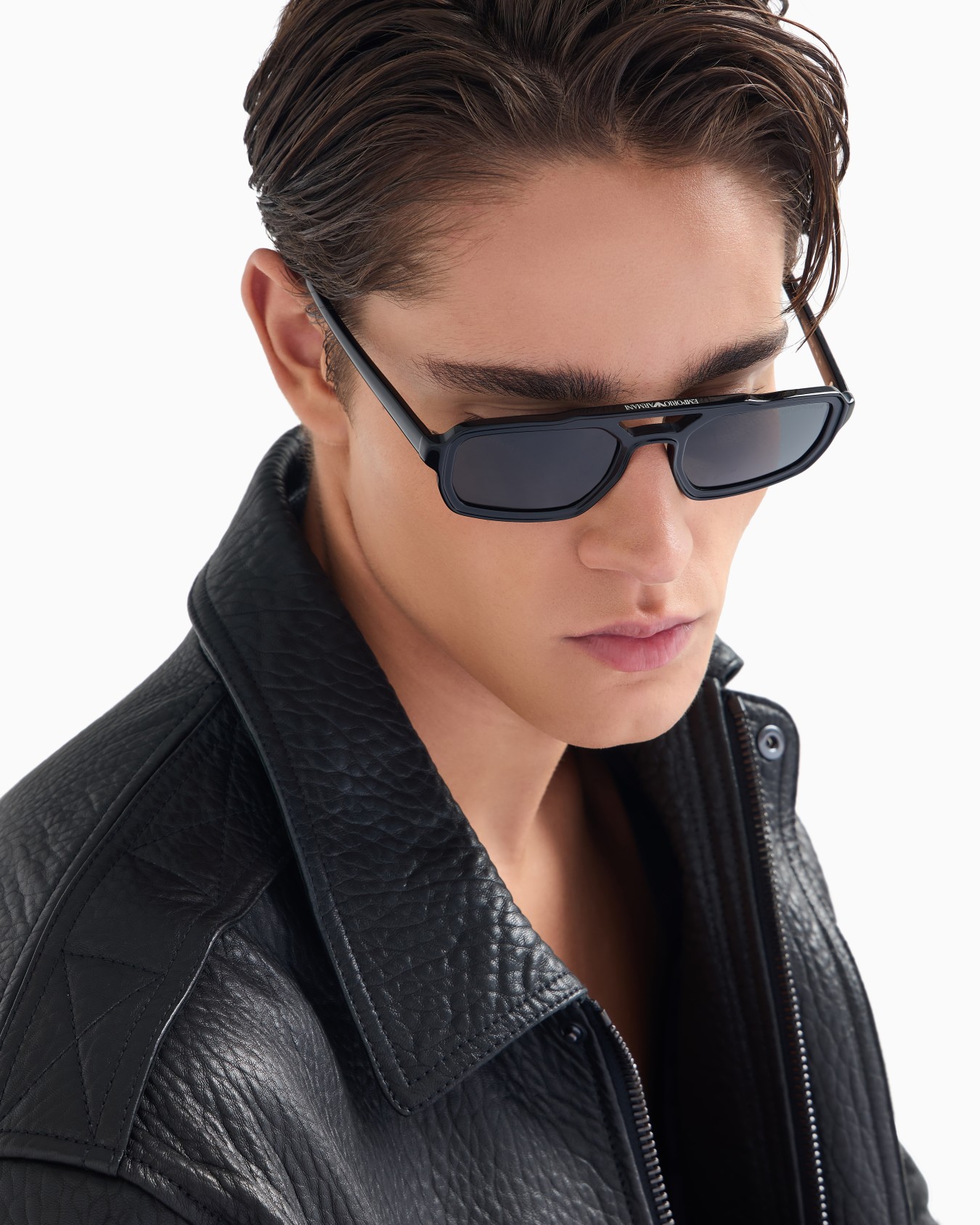 Black Blue ASV Sonnenbrille mit unregelmäßig geformter Fassung für Herren Folie 1