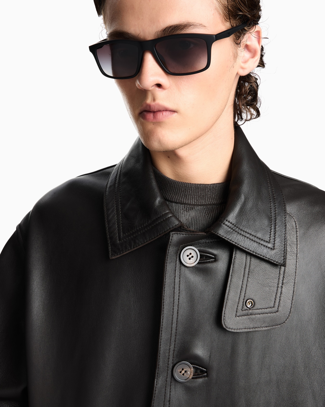 Gafas de sol de forma pillow para hombre Diapositiva 1