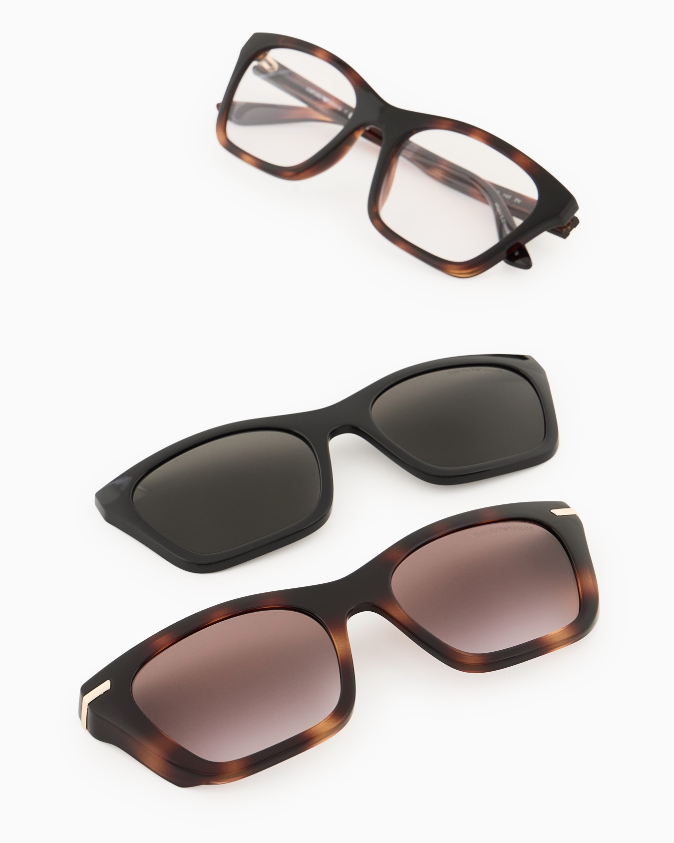 Lunettes de soleil pour femme forme œil-de-chat avec verres clipsés Diapositive 1