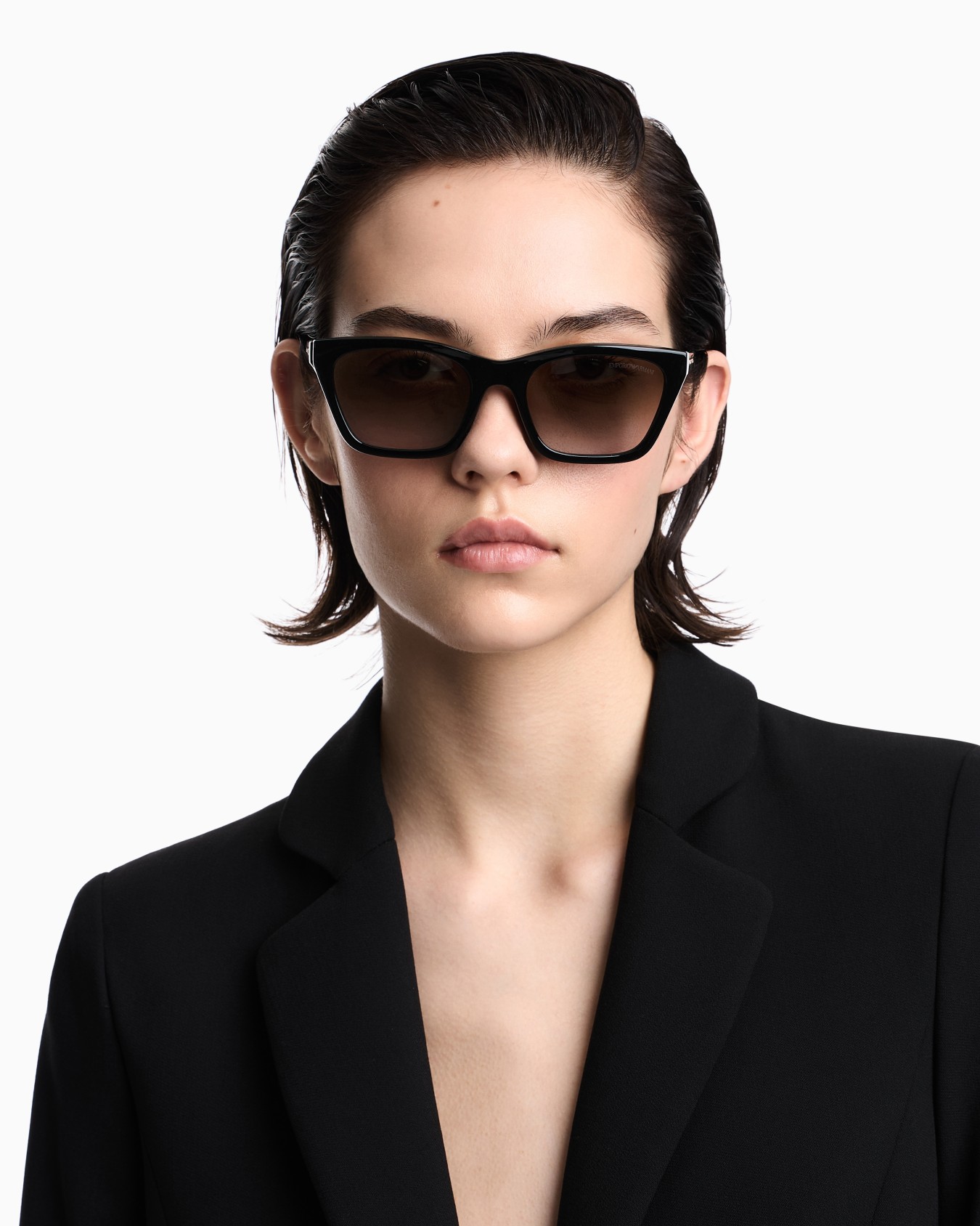 Occhiali da sole donna con lenti clip-on forma cat eye Slide 5