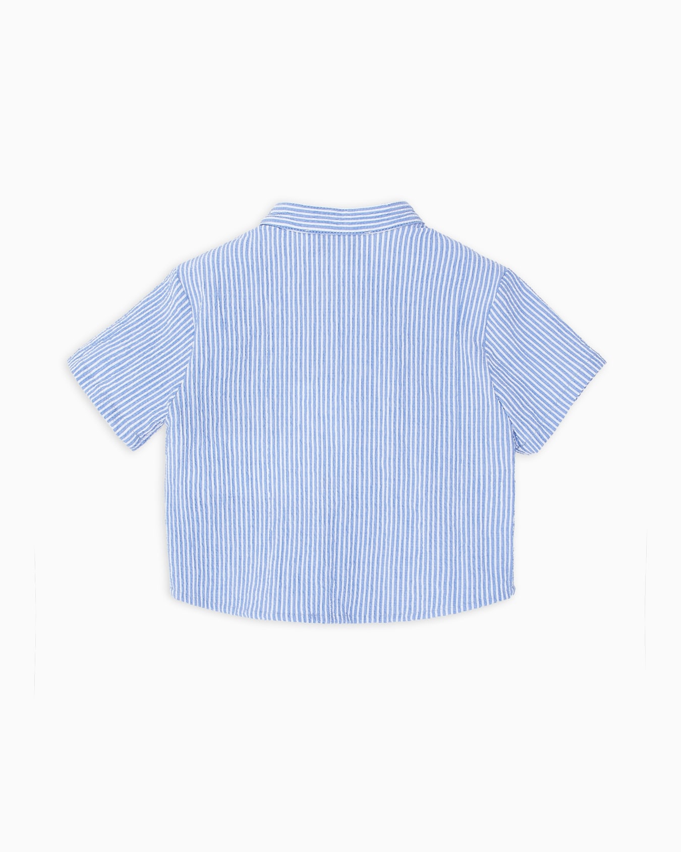 Shirt with guru collar and logo embroidery Slide 2