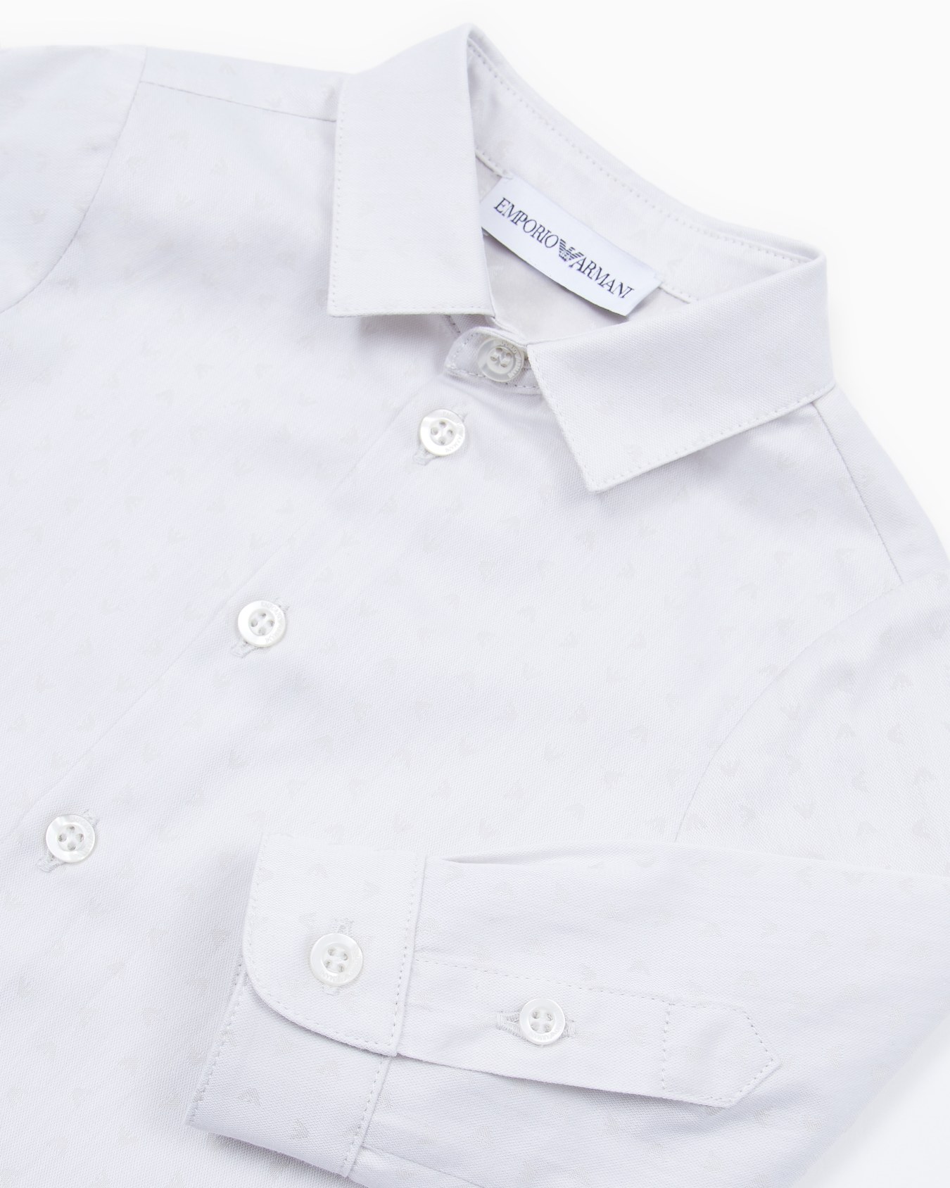 Shirt with all-over micro eagle motif Slide 1