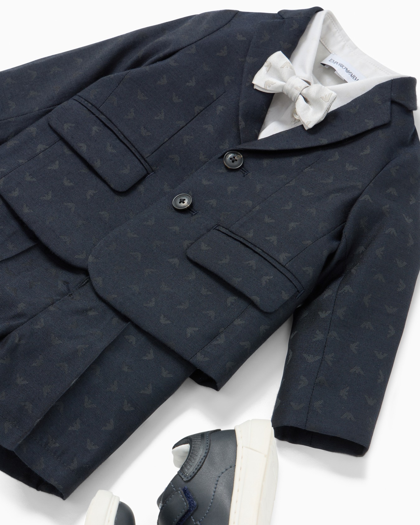 Shirt with all-over micro eagle motif Slide 3