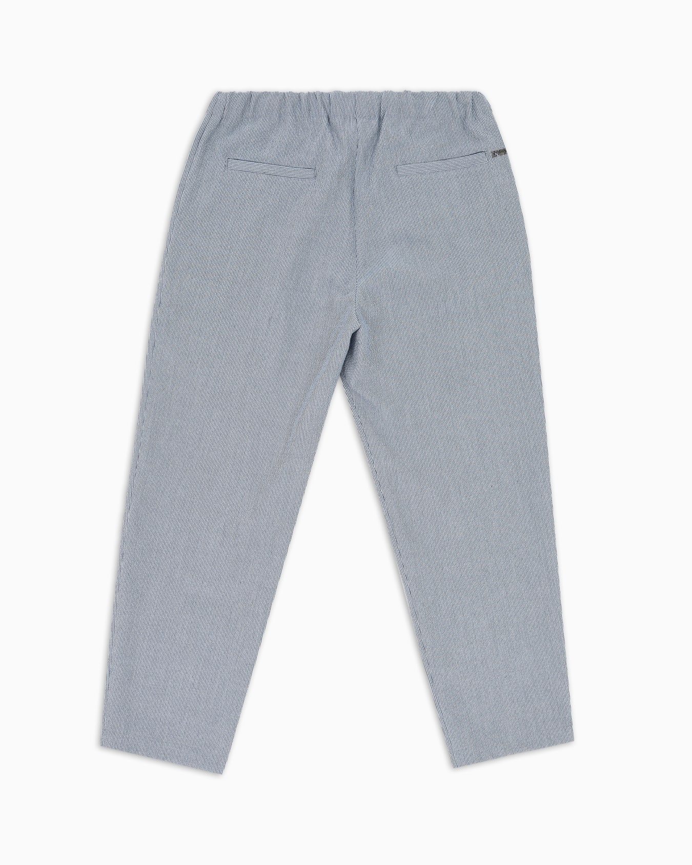 Trousers with fine striped motif Slide 2