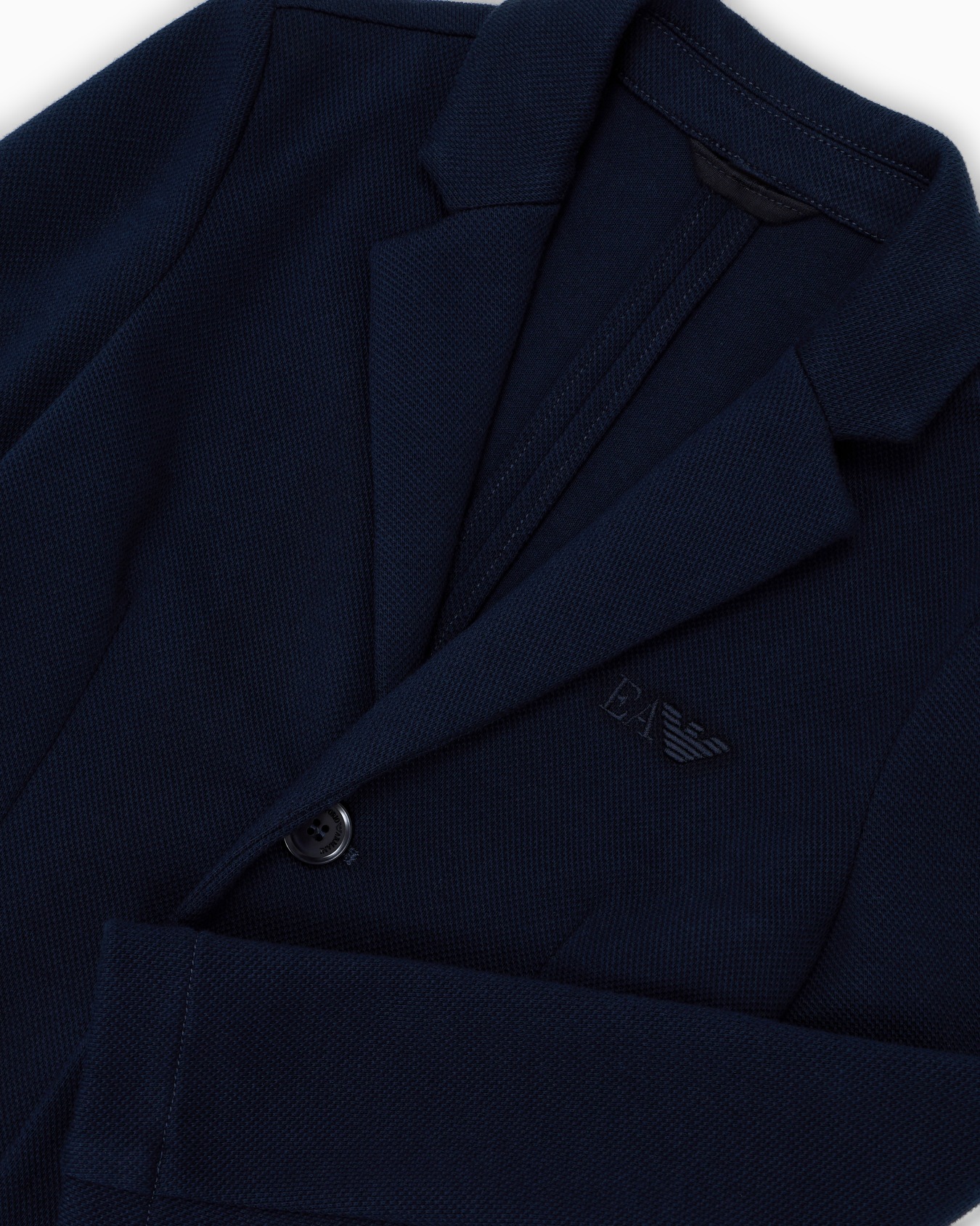 Chaqueta de abotonadura sencilla de punto piqué Diapositiva 1