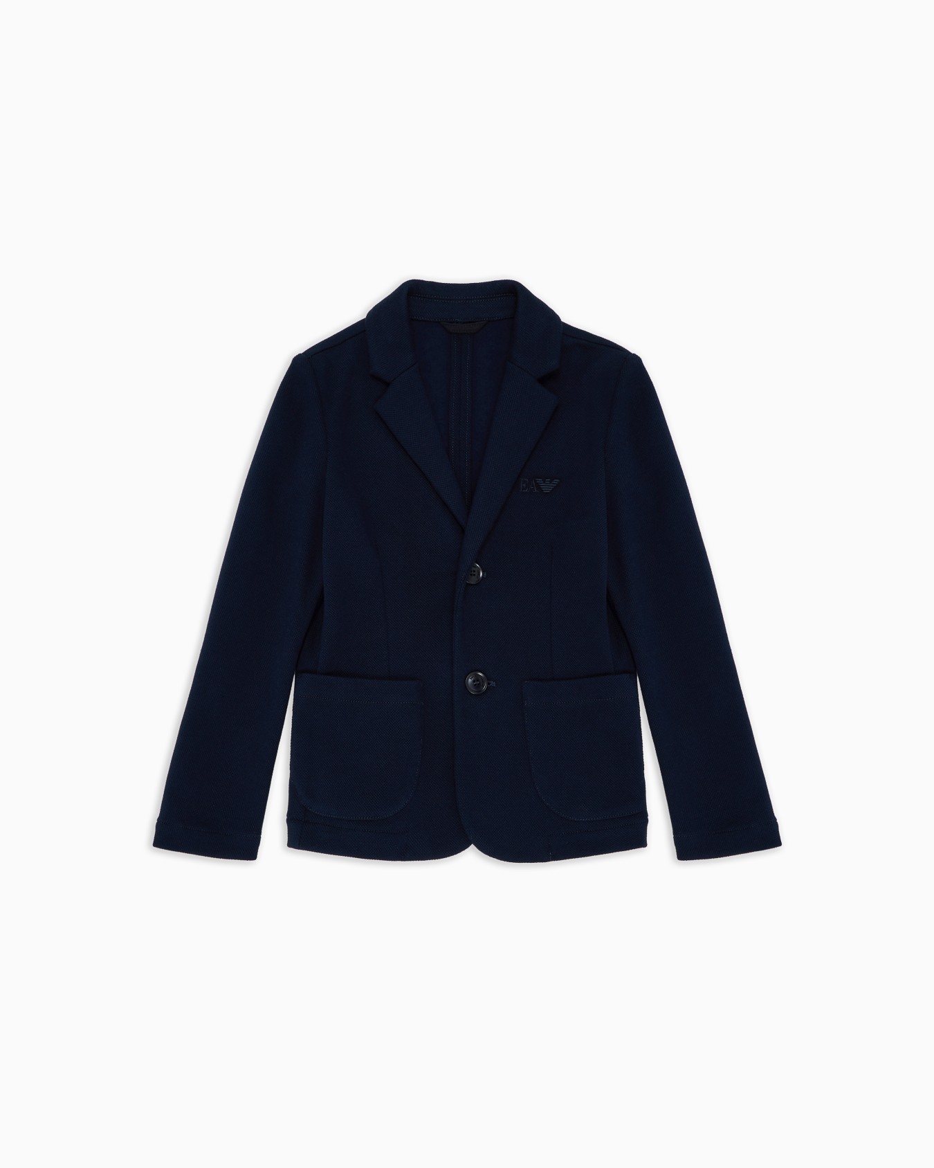 Chaqueta de abotonadura sencilla de punto piqué Diapositiva 0