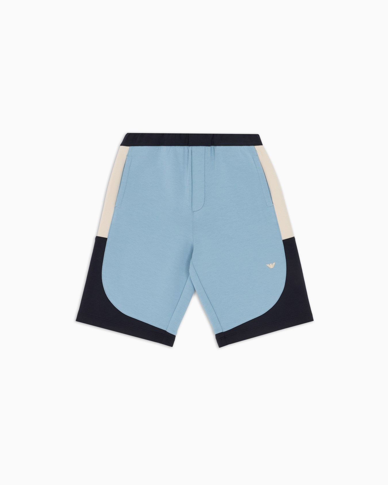 Double-jersey shorts with colour-block details Slide 0