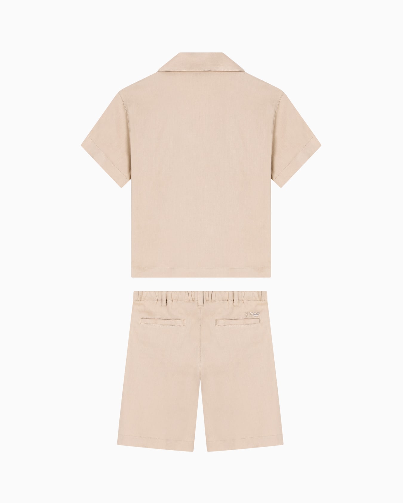<オンライン限定>バミューダパンツ＆シャツセット リネン混紡 スライドする 2