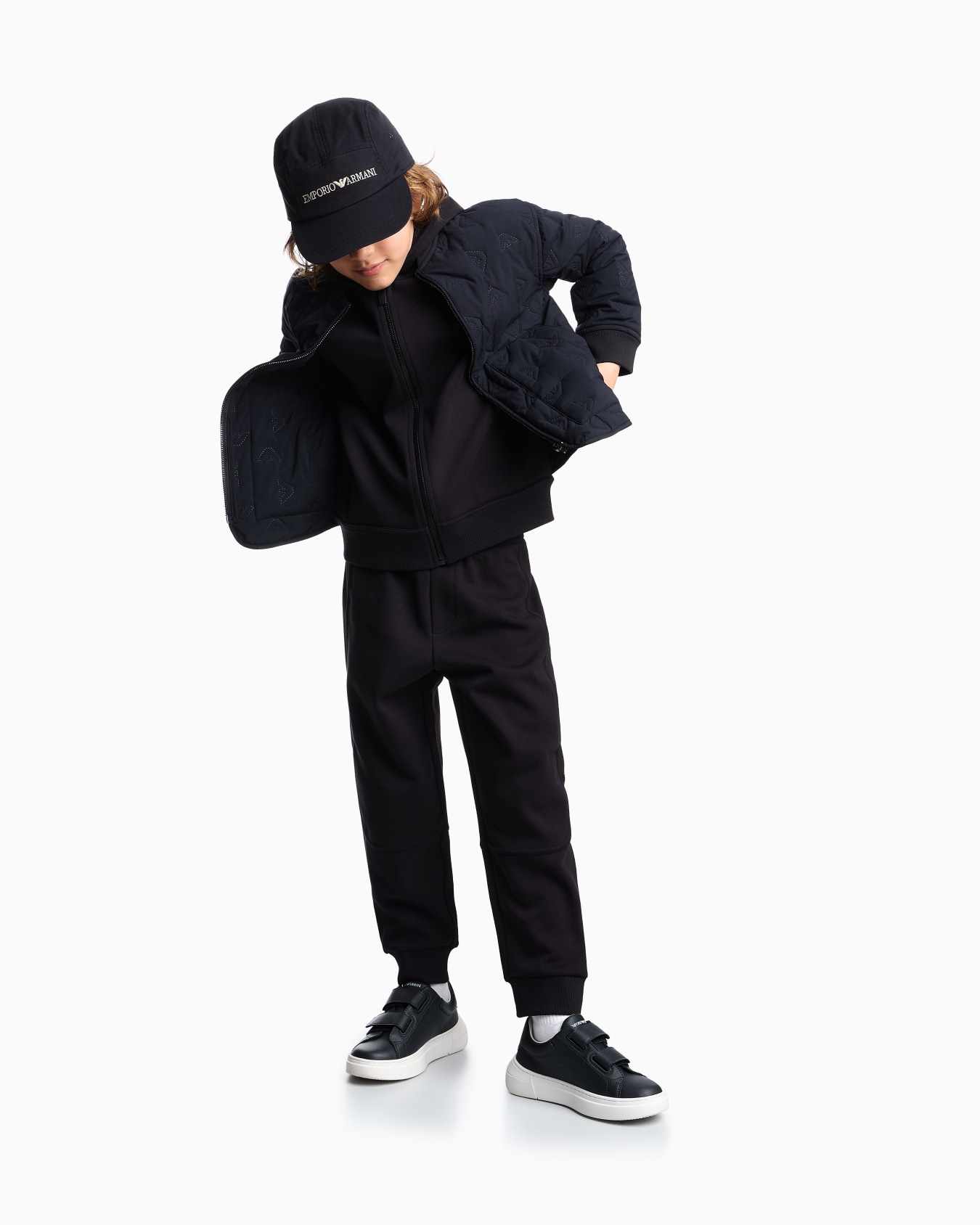 Tracksuit with zip-up, hooded sweatshirt and joggers Slide 3