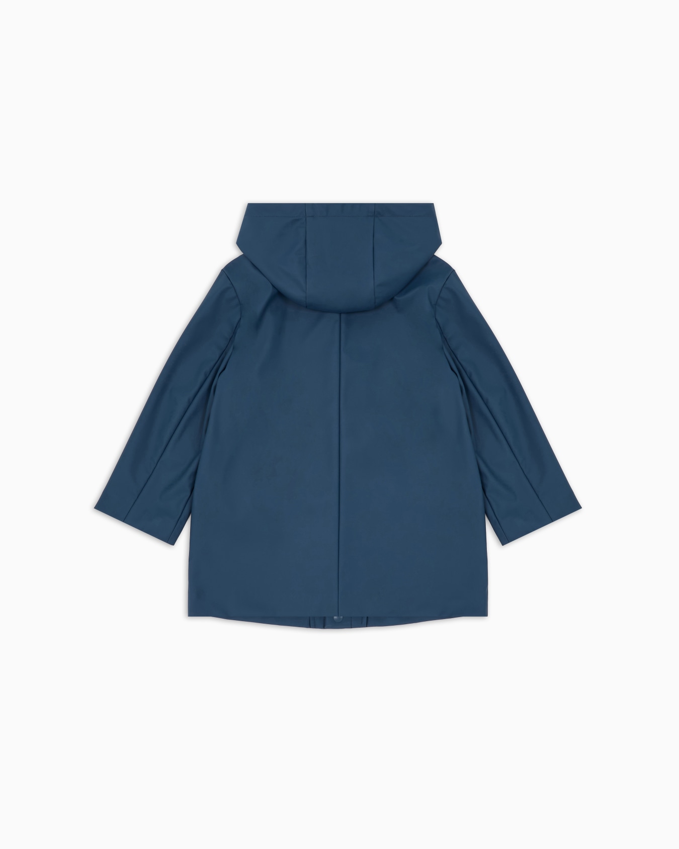 Coated nylon parka with hood Slide 2