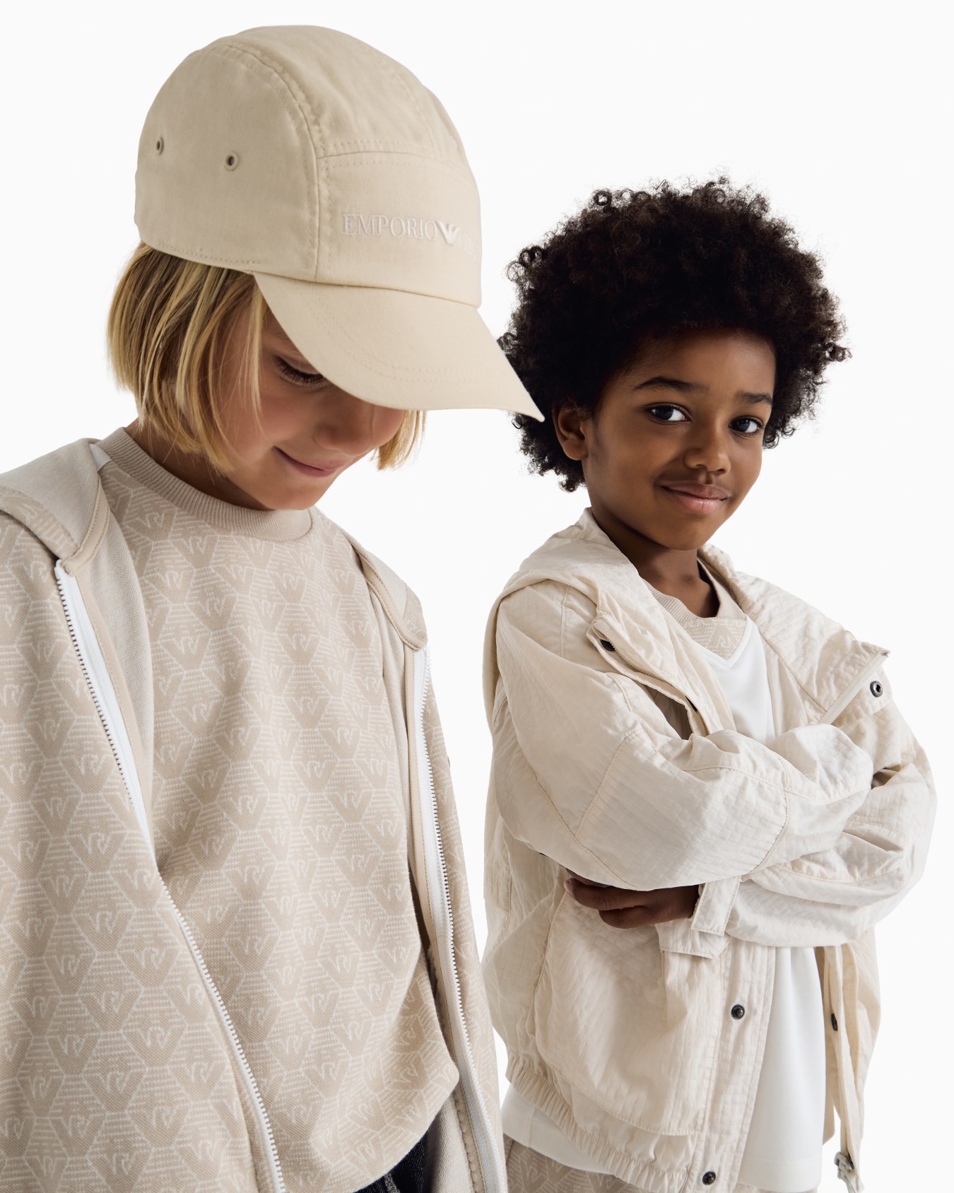 ASV Hooded, zip-up jacquard jersey sweatshirt with all-over eagle Slide 3