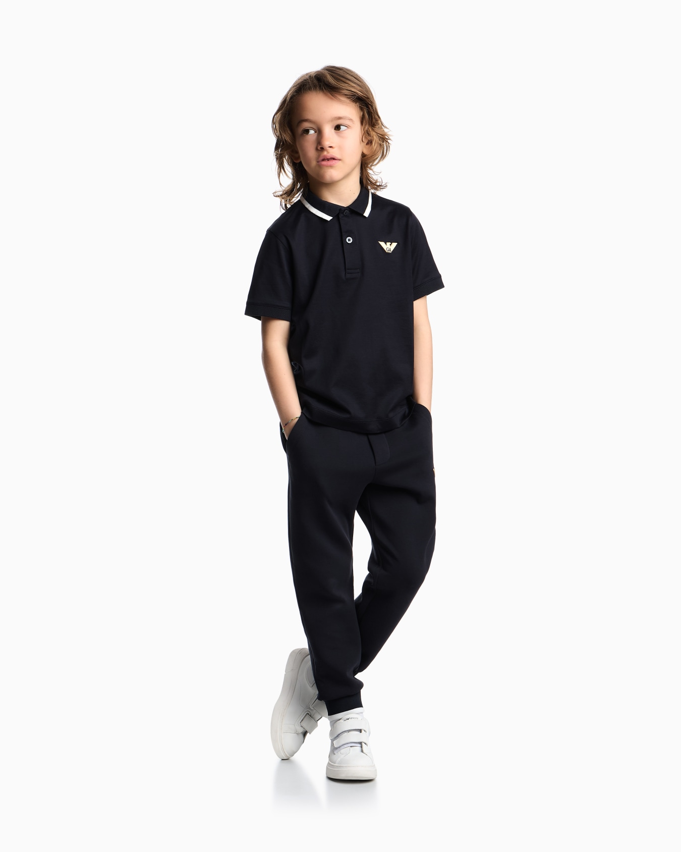 ASV Lyocell blend jersey polo shirt with logo embroidery Slide 3