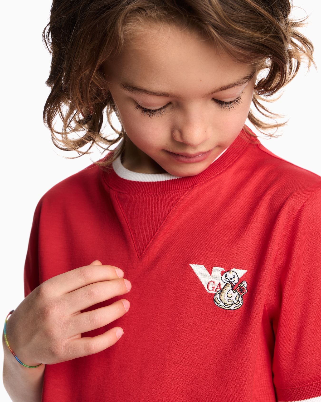 ASV Lyocell blend jersey T-shirt with logo embroidery Slide 4