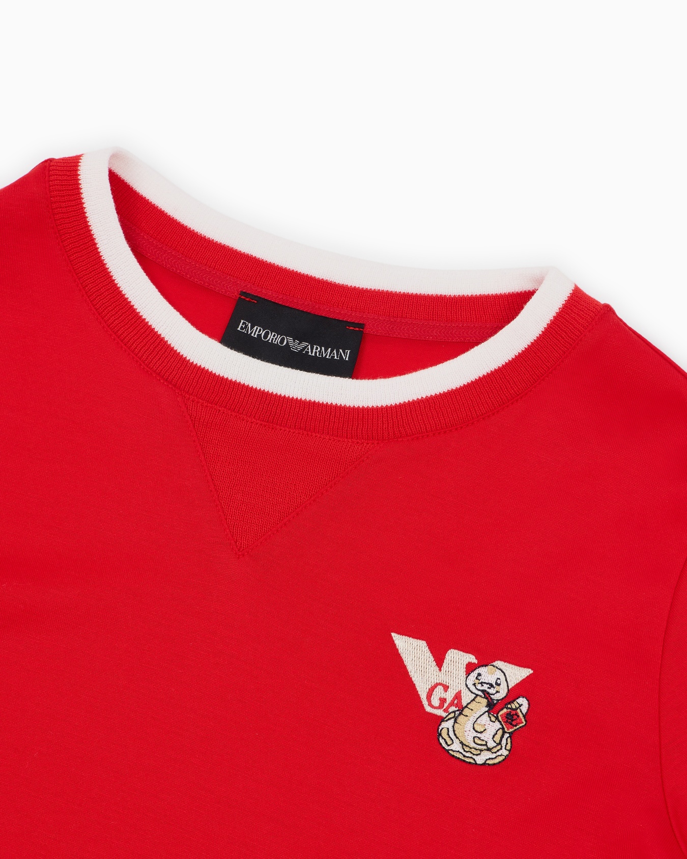 ASV Lyocell blend jersey T-shirt with logo embroidery Slide 1